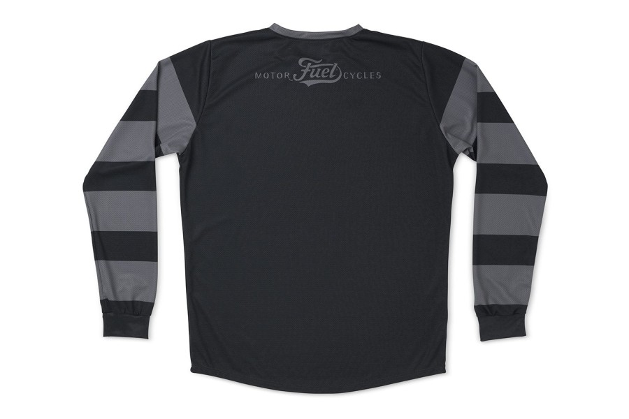 Sale FUEL MOTORCYCLES FUEL – “Grey Strips” Enduro Jersey Long Sleeve T’s S