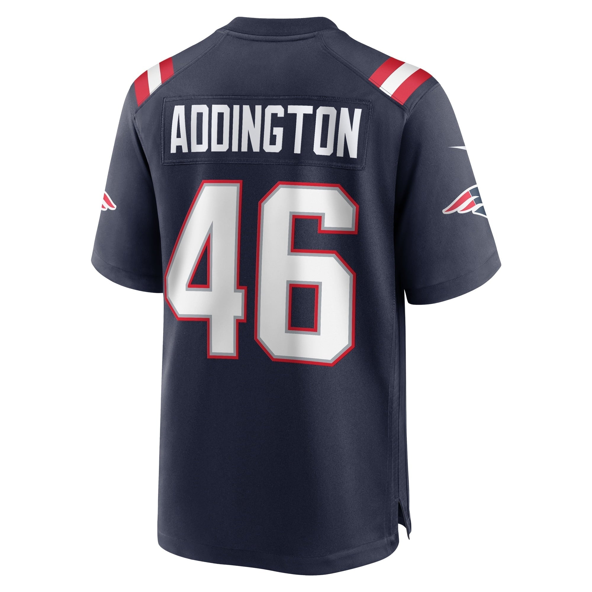 Men's Nike Tucker Addington Navy New England Patriots Home Game Player Jersey