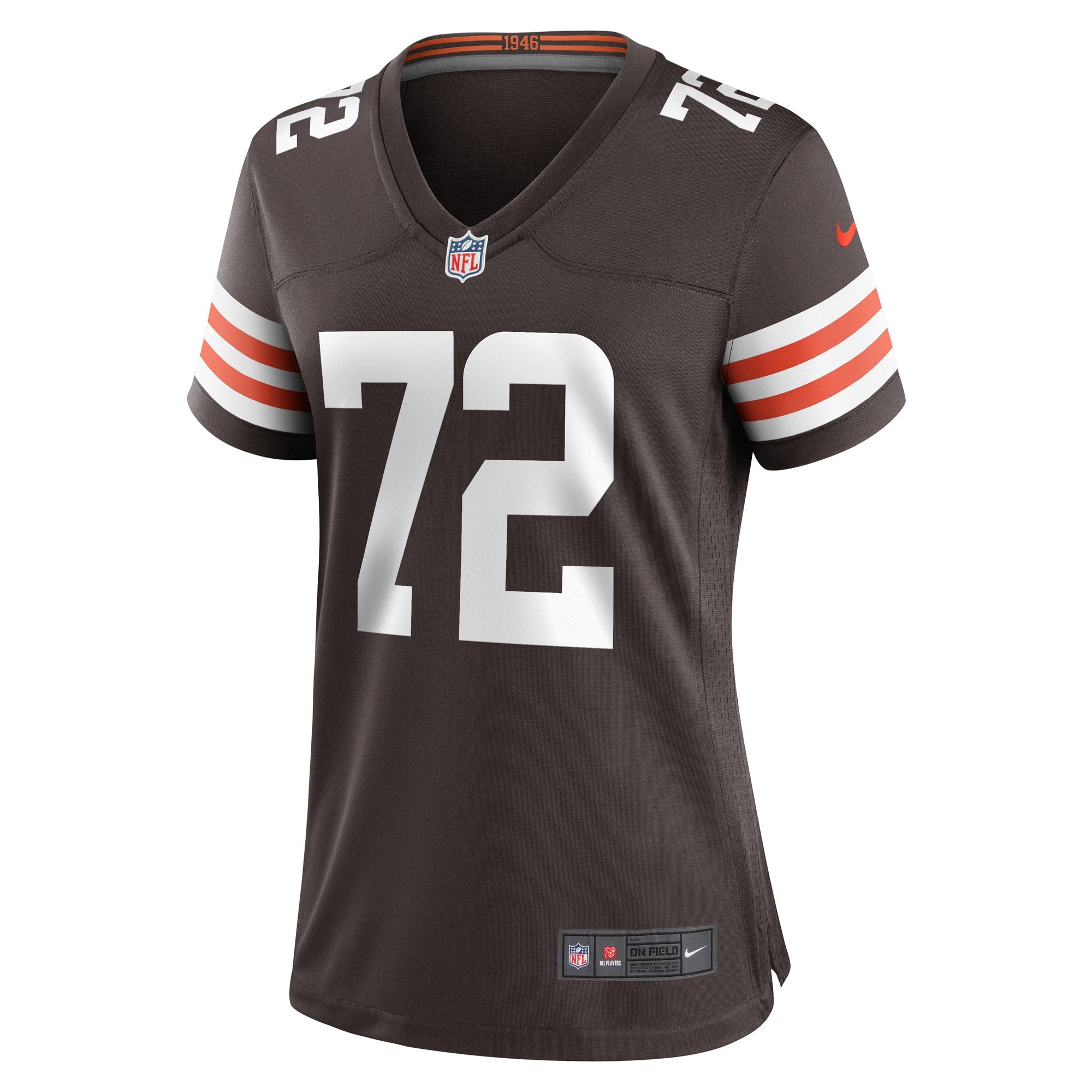 Women's Nike Hjalte Froholdt Brown Cleveland Browns Game Player Jersey