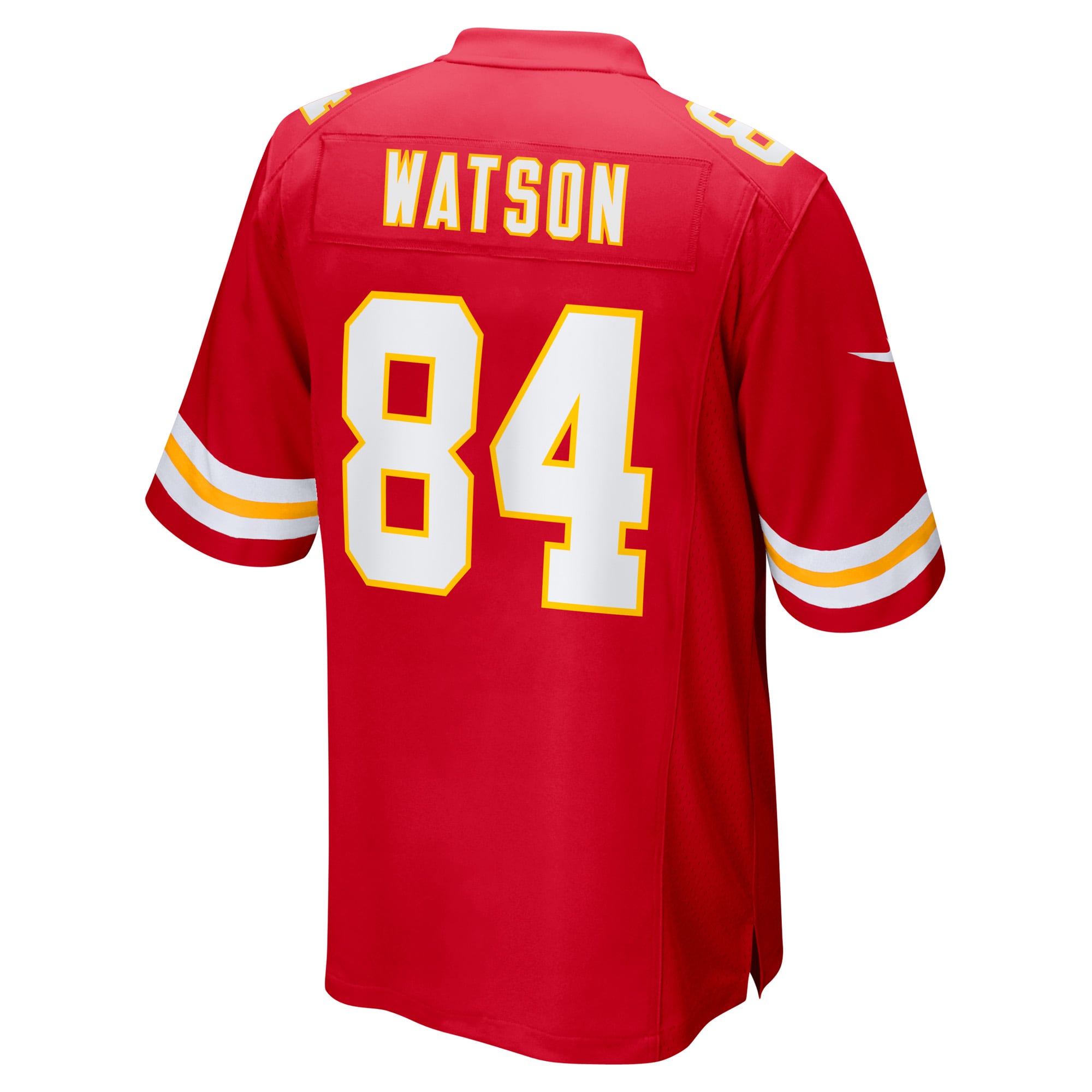Men's Nike Justin Watson Red Kansas City Chiefs Game Player Jersey