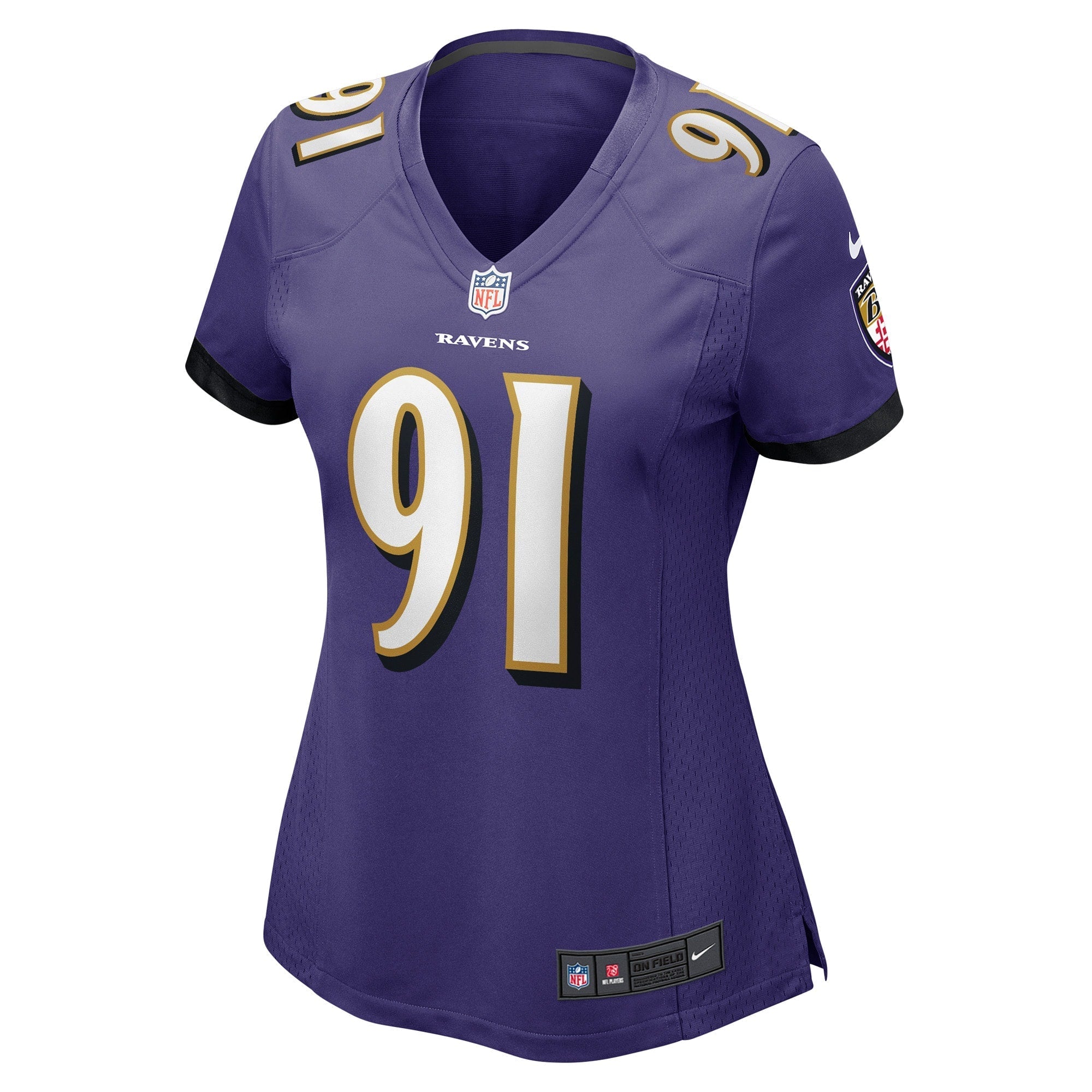 Women's Nike Rayshad Nichols Purple Baltimore Ravens Game Player Jersey
