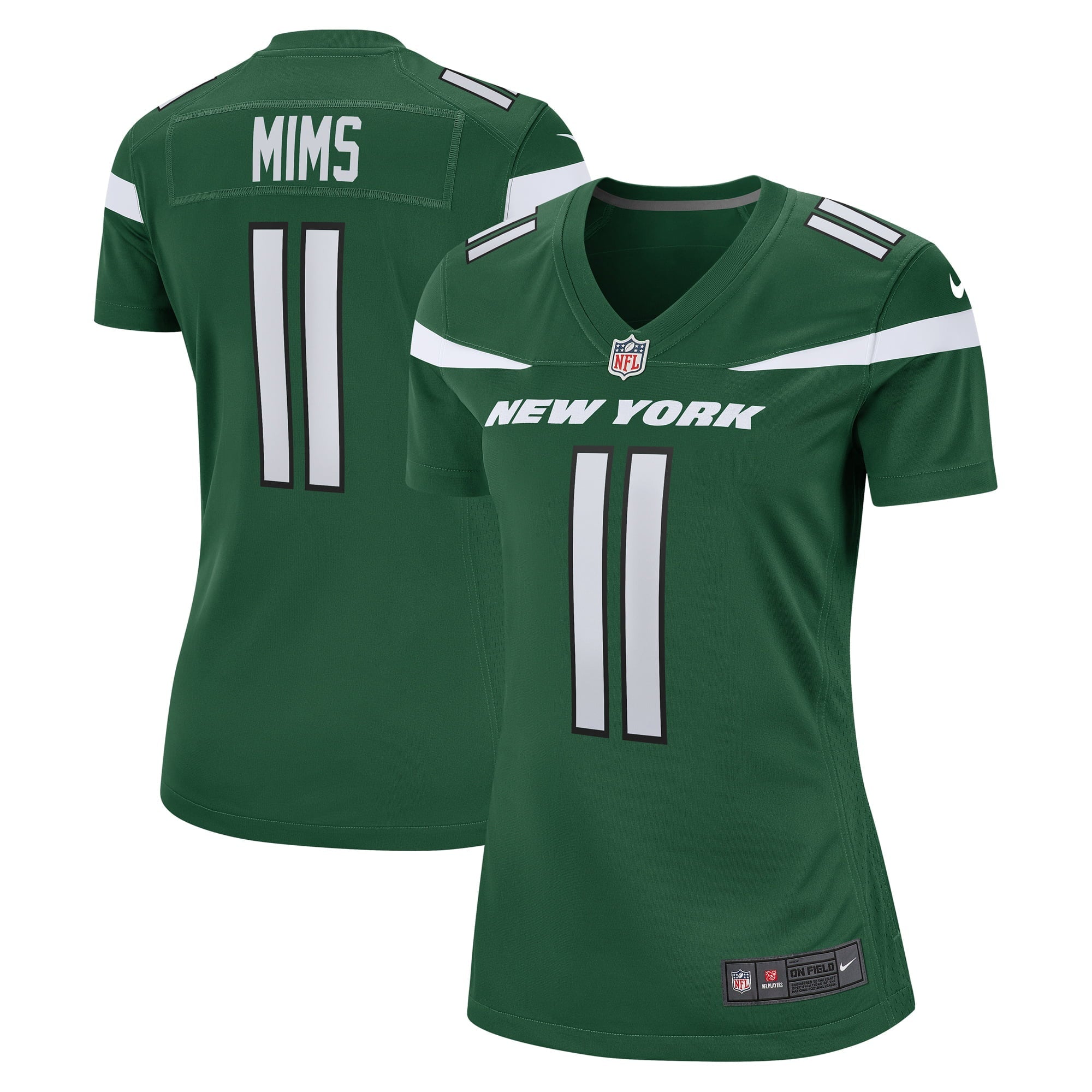 Women's Nike Denzel Mims Gotham Green New York Jets Game Jersey