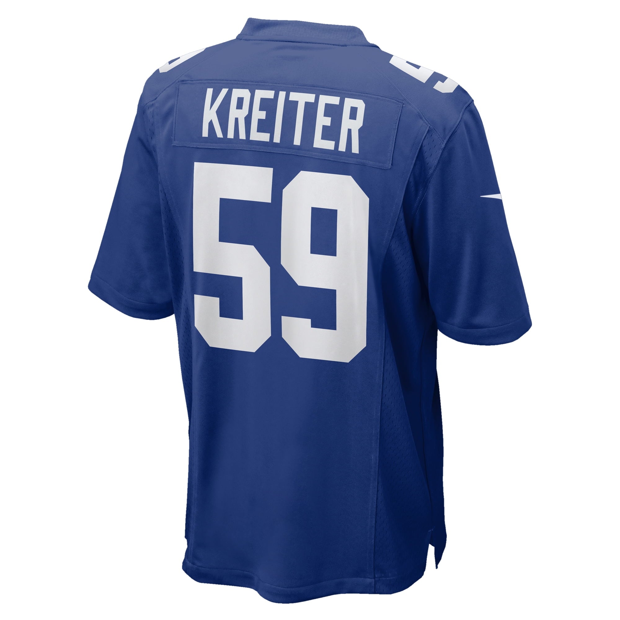 Men's Nike Casey Kreiter Royal New York Giants Team Game Jersey
