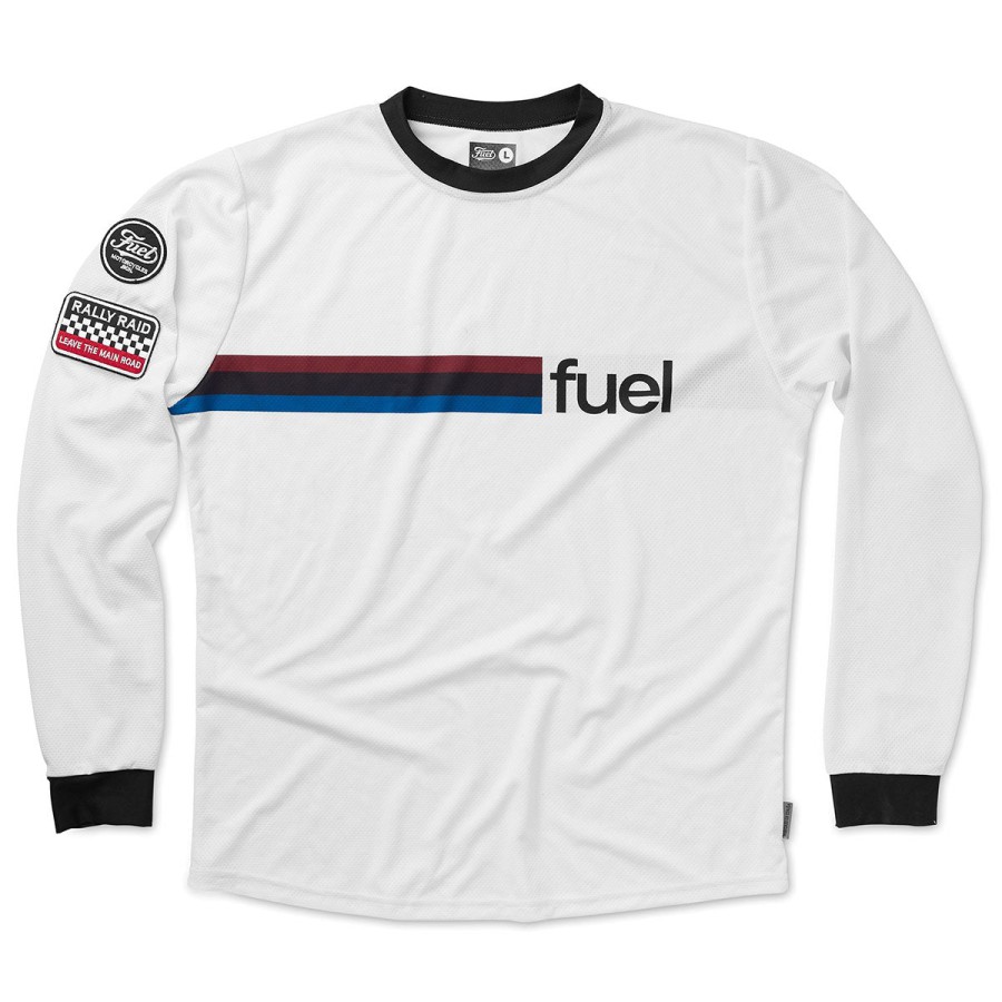 Cheap Fuel Motorcycles Long Sleeve T’s Fuel Rally Raid Jersey Blue