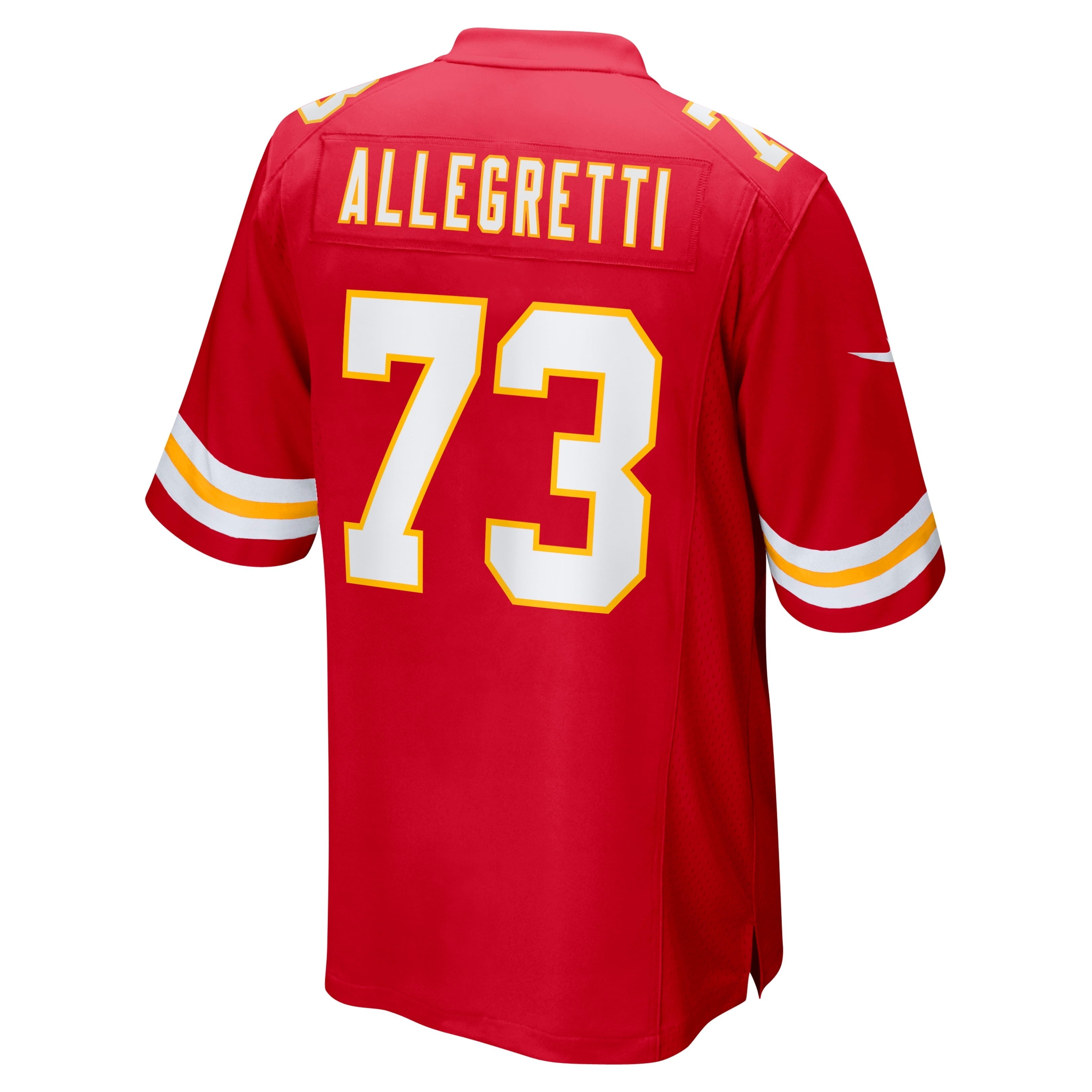 Men's Nike Nick Allegretti Red Kansas City Chiefs Game Jersey