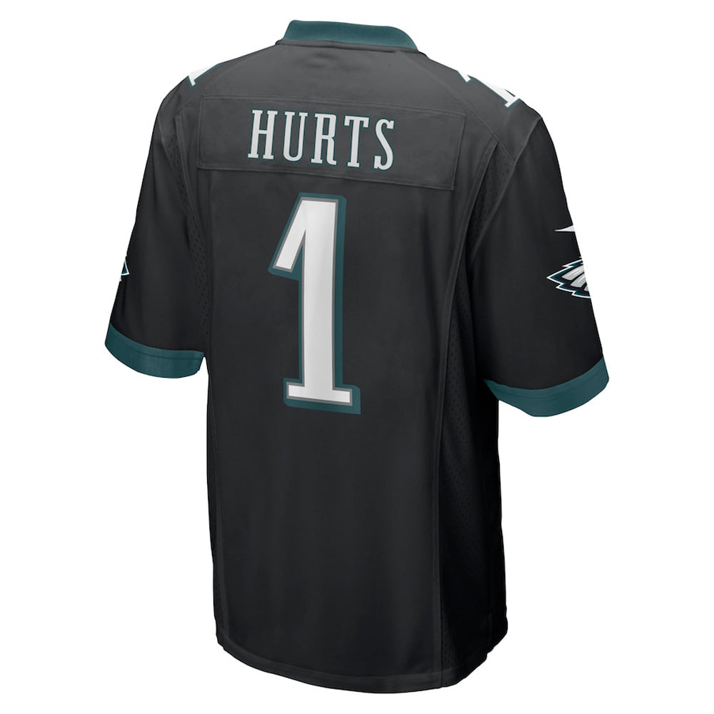Youth Philadelphia Eagles Jalen Hurts Game Jersey - Black