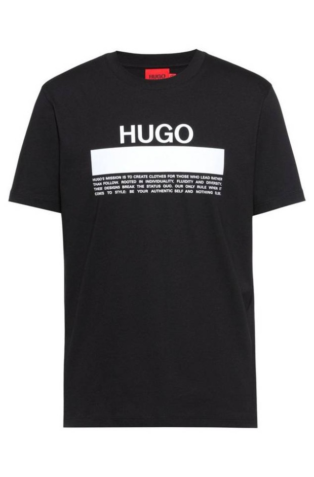 Cheap Boss T-Shirt »T-Shirt aus Baumwoll-Jersey mit Manifesto-Logo« (1-tlg)