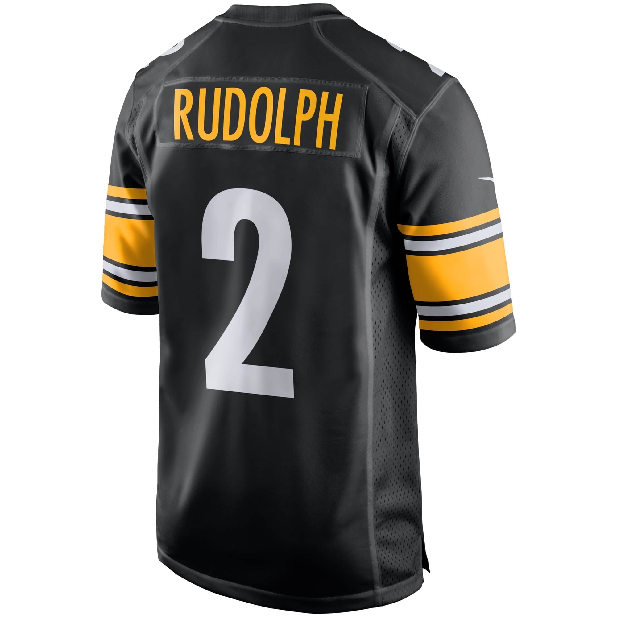 Men's Nike Mason Rudolph Black Pittsburgh Steelers Game Player Jersey