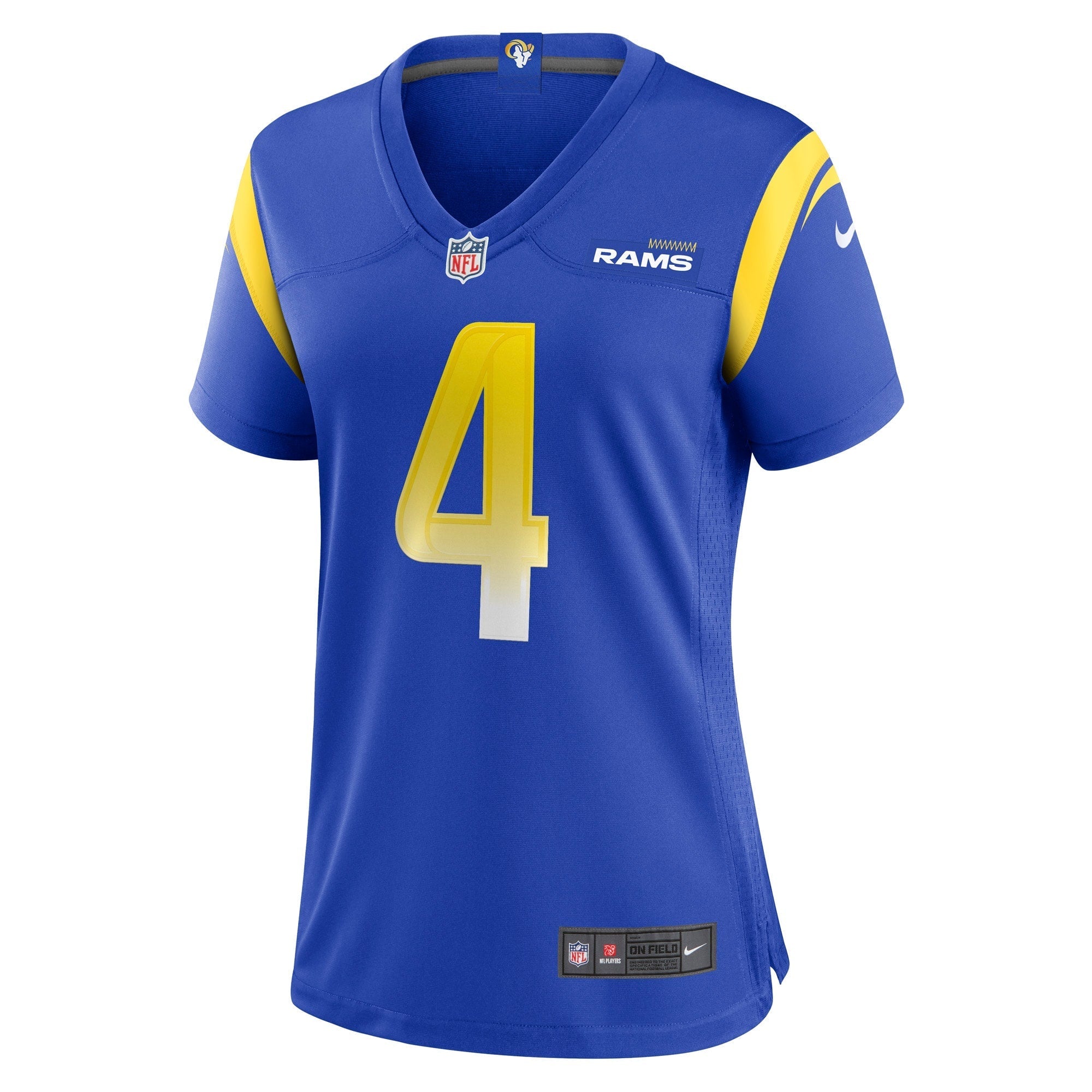 Women's Nike Jordans Fuller Royal Los Angeles Rams Game Player Jersey