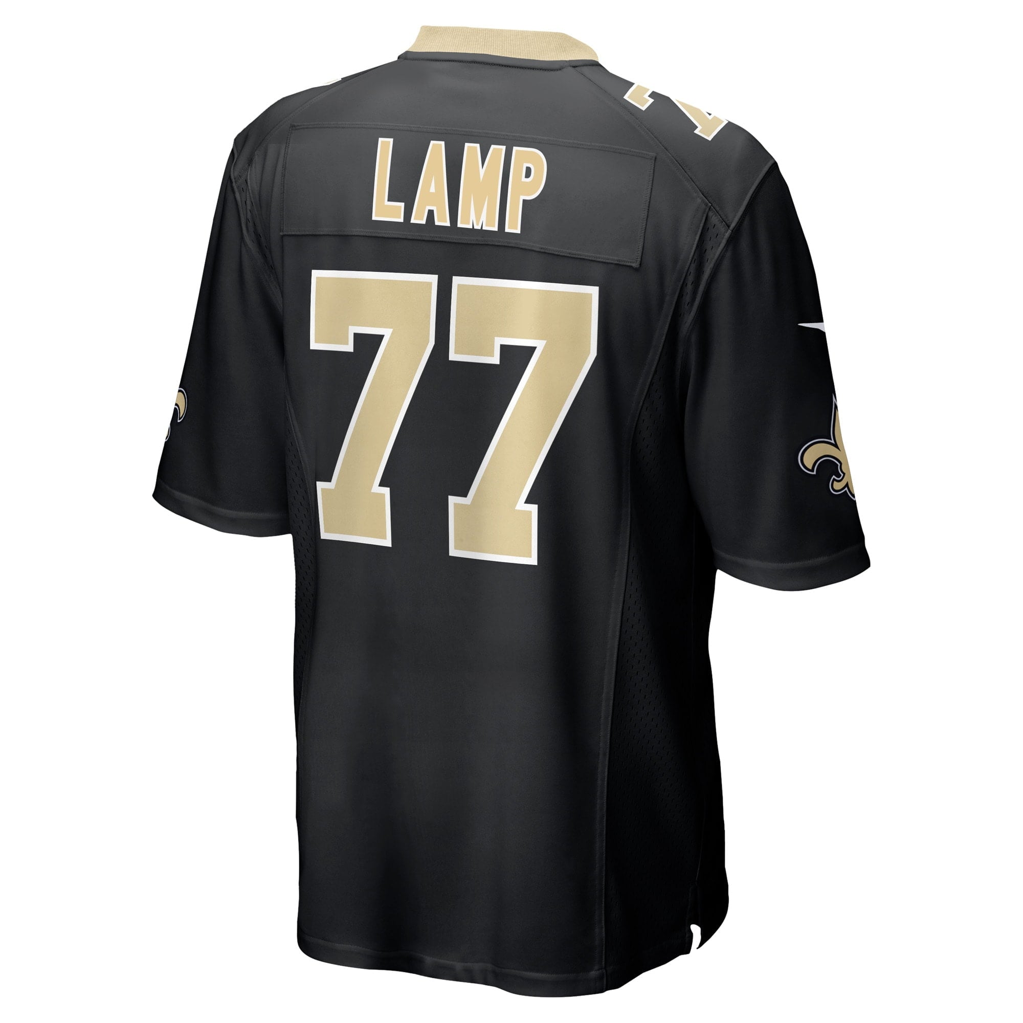 Men's Nike Forrest Lamp Black New Orleans Saints Game Player Jersey