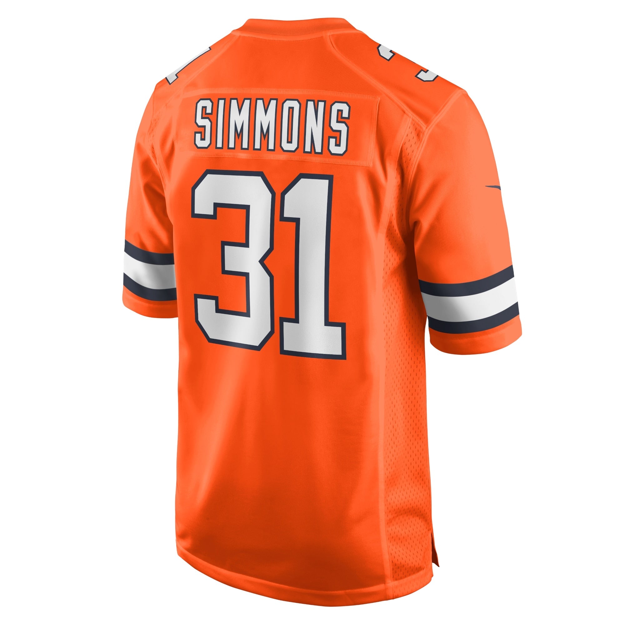 Men's Nike Justin Simmons Orange Denver Broncos Alternate Game Jersey
