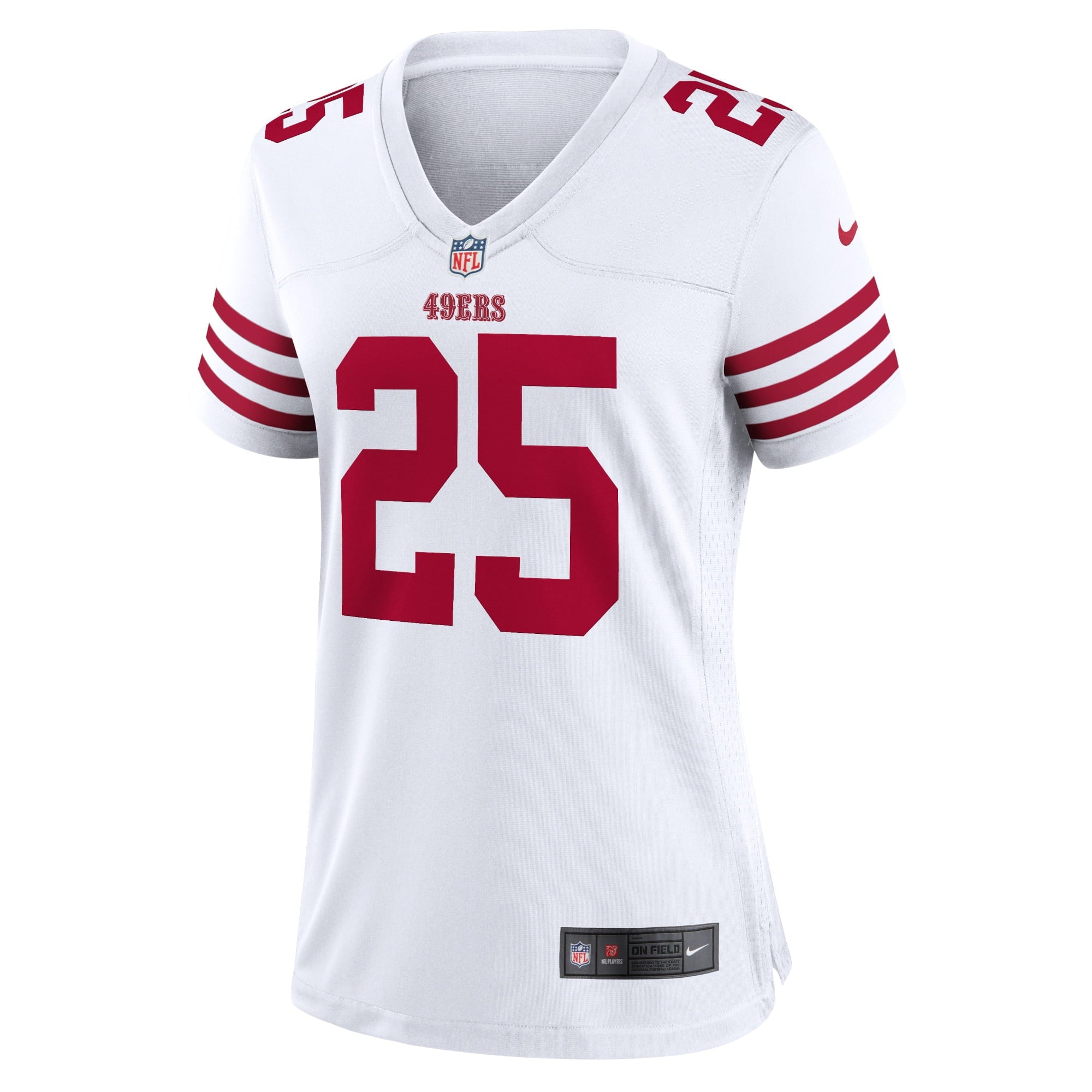 Women's Nike Elijah Mitchell White San Francisco 49ers Player Game Jersey