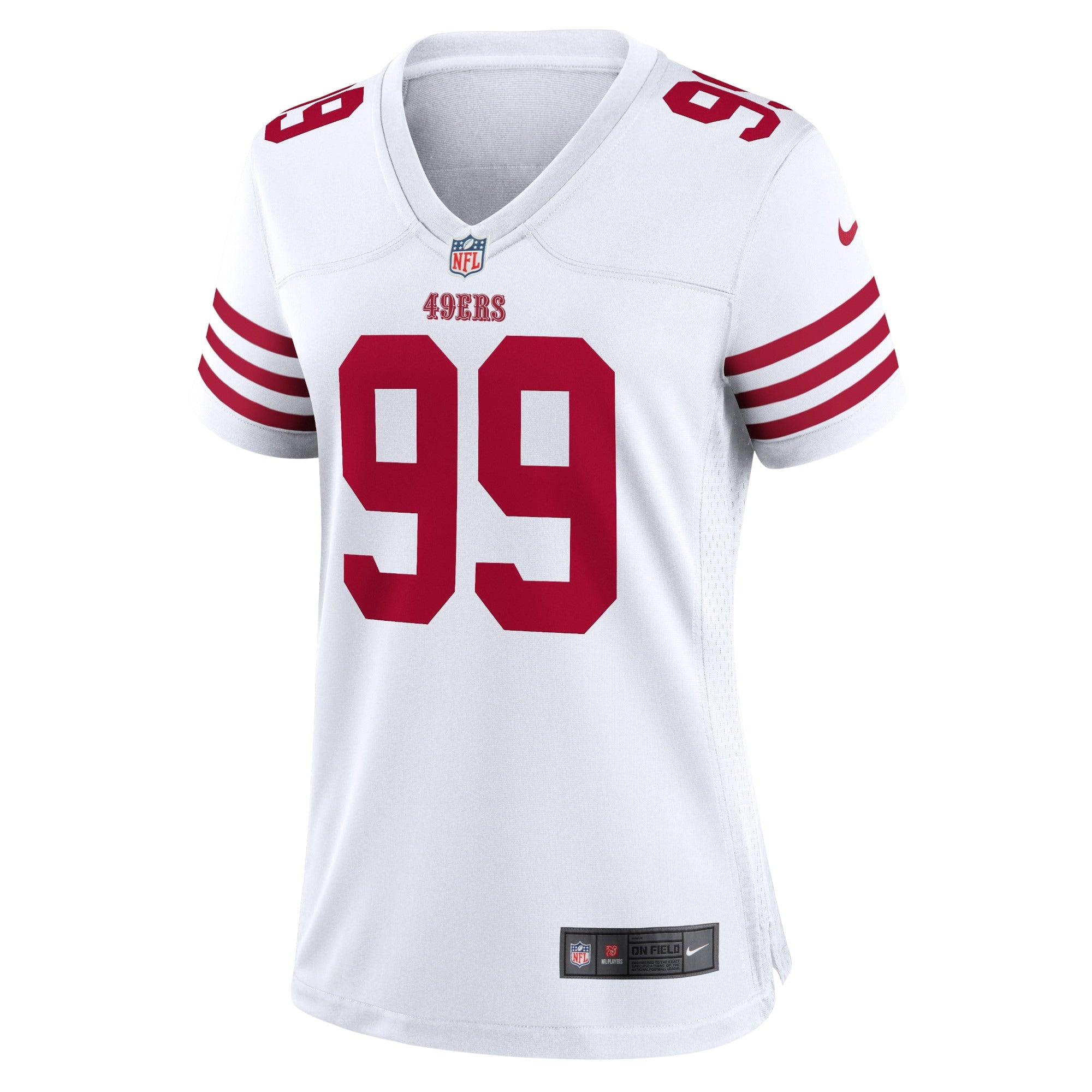 Women's Nike Javon Kinlaw White San Francisco 49ers Player Game Jersey