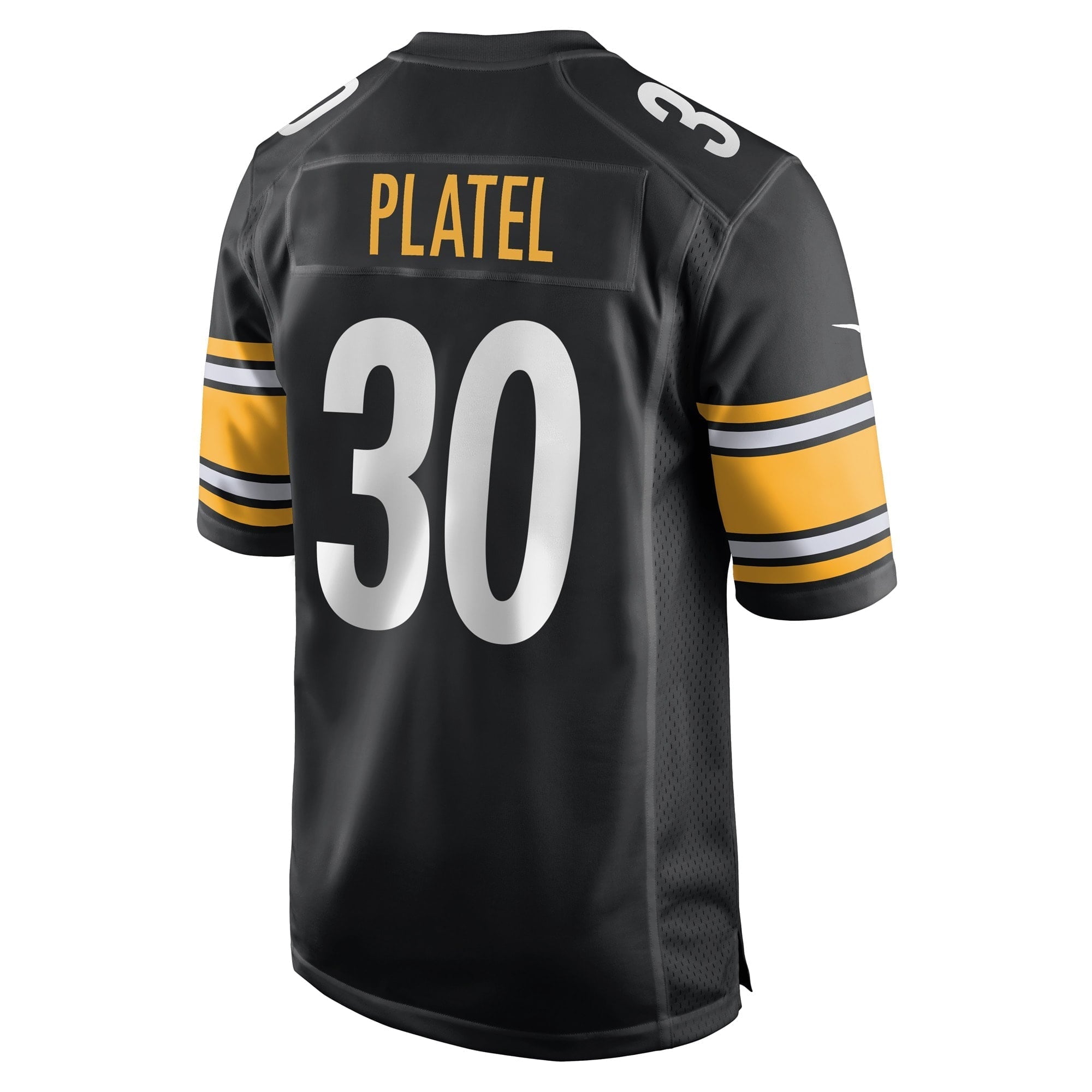 Men's Nike Carlins Platel Black Pittsburgh Steelers Game Player Jersey