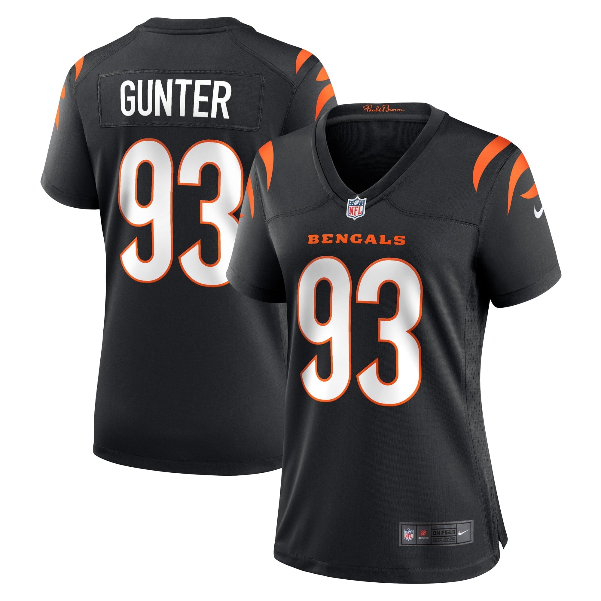 Women's Nike Jeffrey Gunter Black Cincinnati Bengals Game Player Jersey