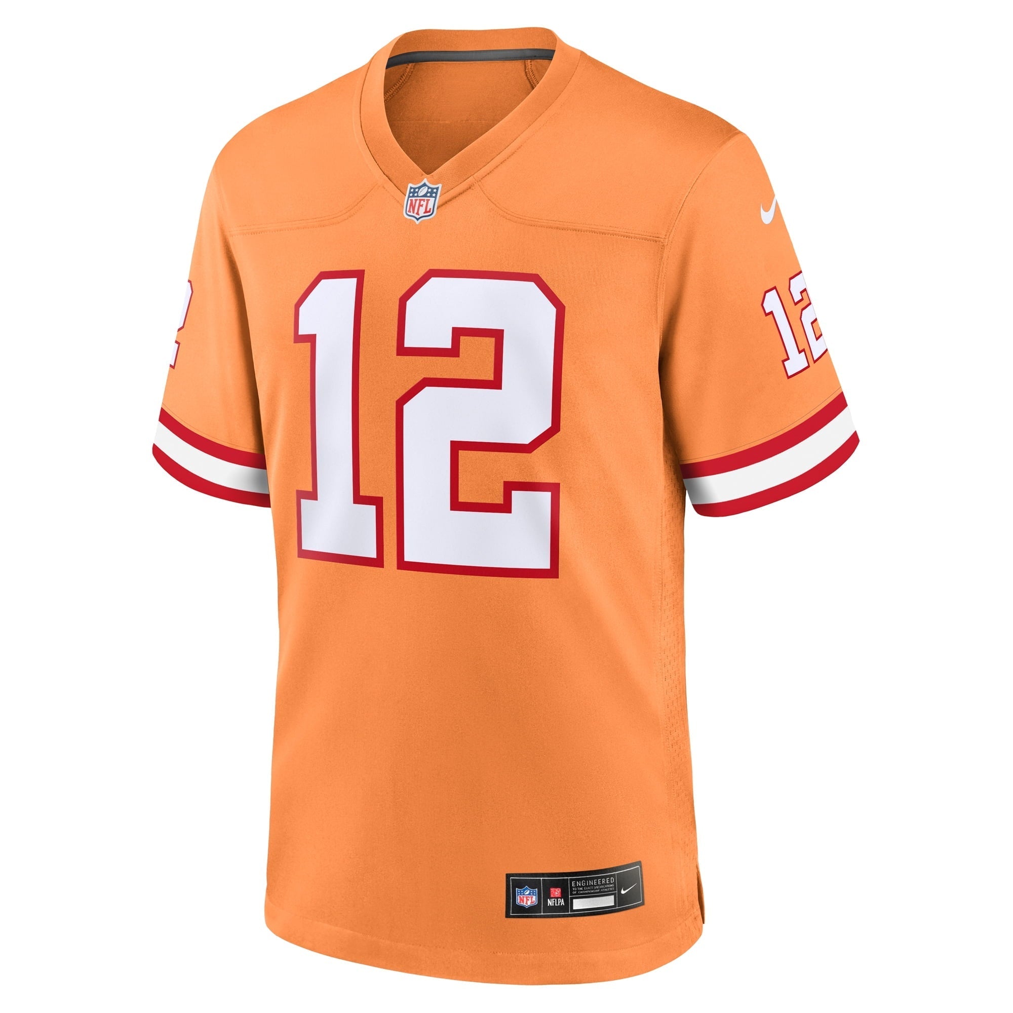 Men's Nike Tom Brady Orange Tampa Bay Buccaneers Throwback Game Jersey