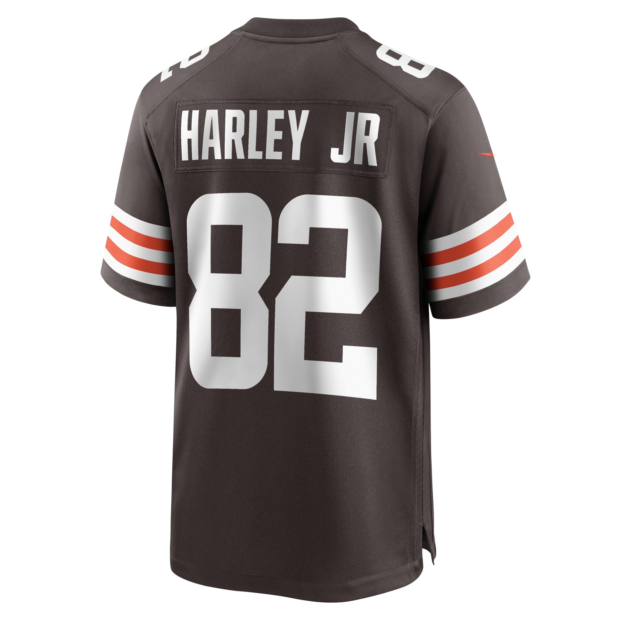 Men's Nike Mike Harley Jr. Brown Cleveland Browns Game Player Jersey