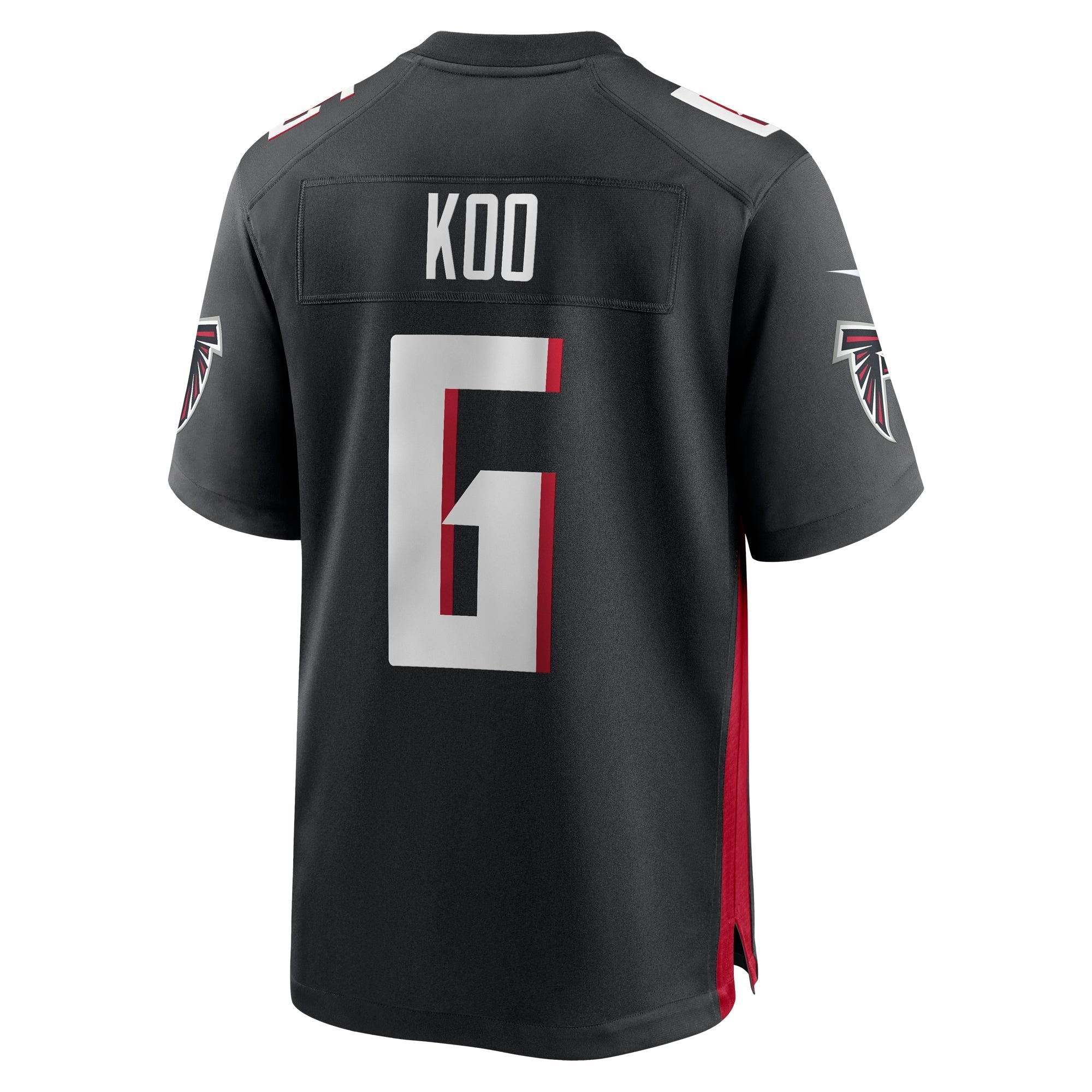 Men's Nike Younghoe Koo Black Atlanta Falcons Team Game Jersey