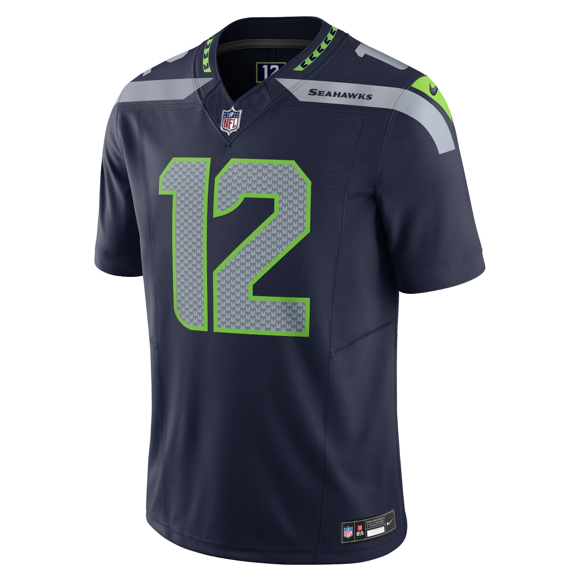 Men's Nike 12s College Navy Seattle Seahawks Vapor F.U.S.E. Limited Jersey