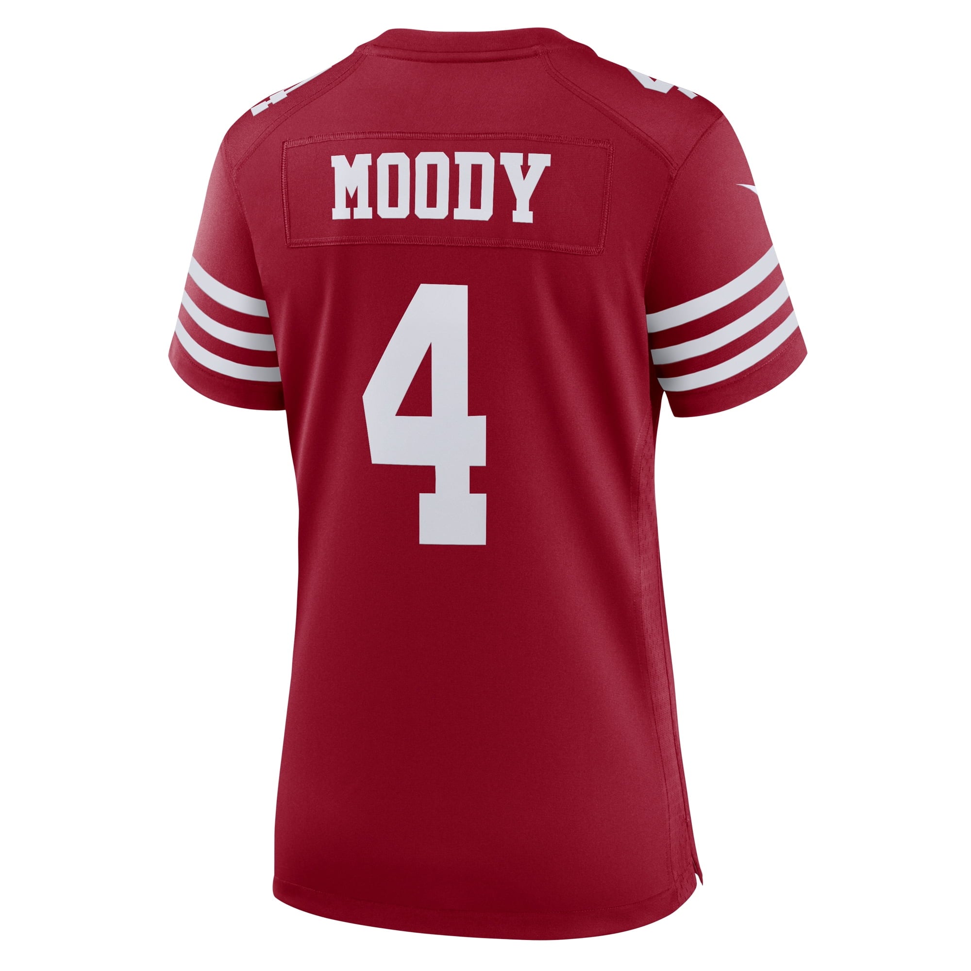 Women's Nike Jake Moody Scarlet San Francisco 49ers Team Game Jersey