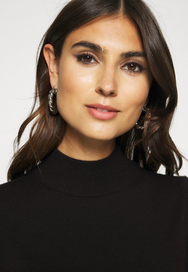 Outlet Anna Field MOCK NECK BASIC – Jersey De Punto – Black, Mujer L