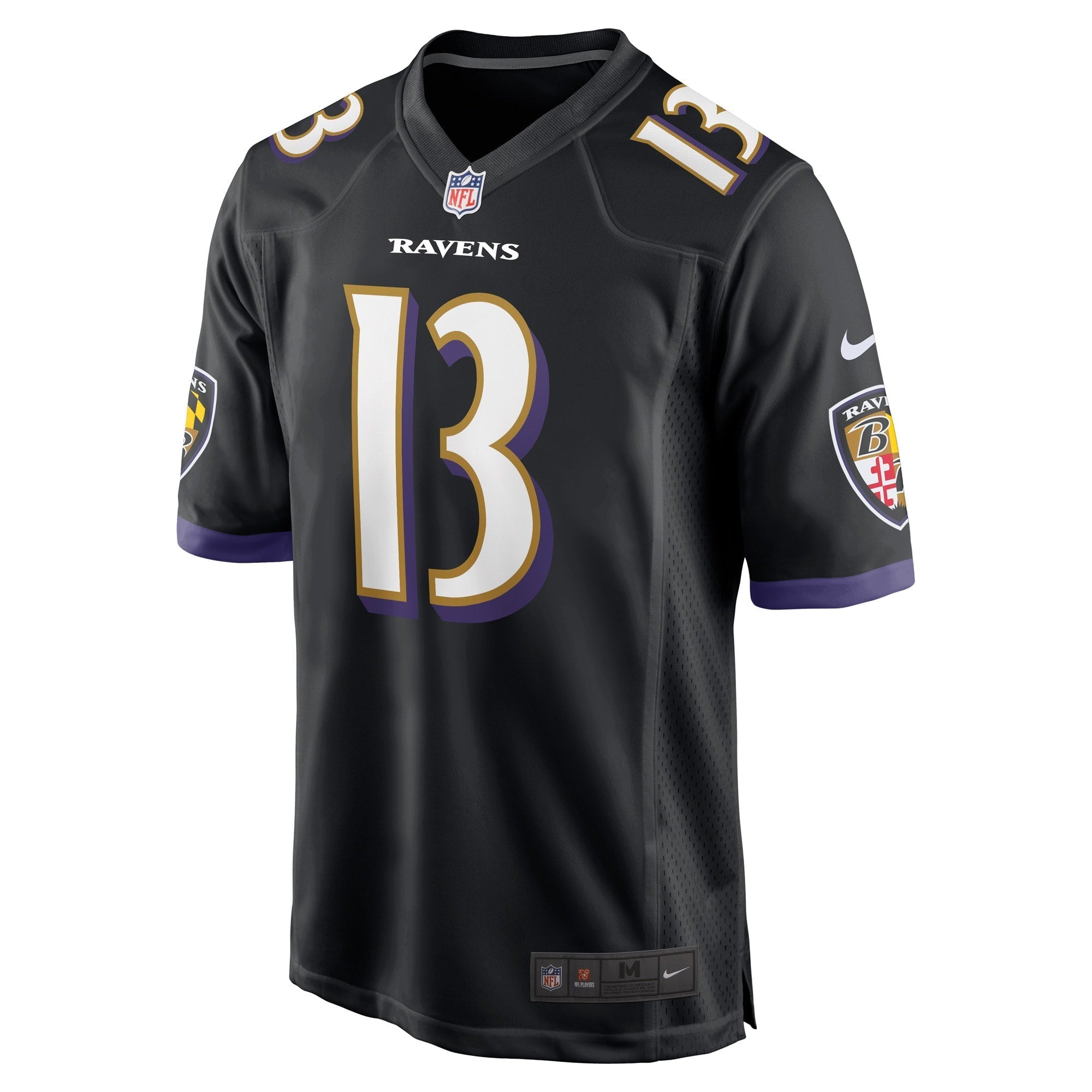 Men's Nike Devin Duvernay Black Baltimore Ravens Game Player Jersey