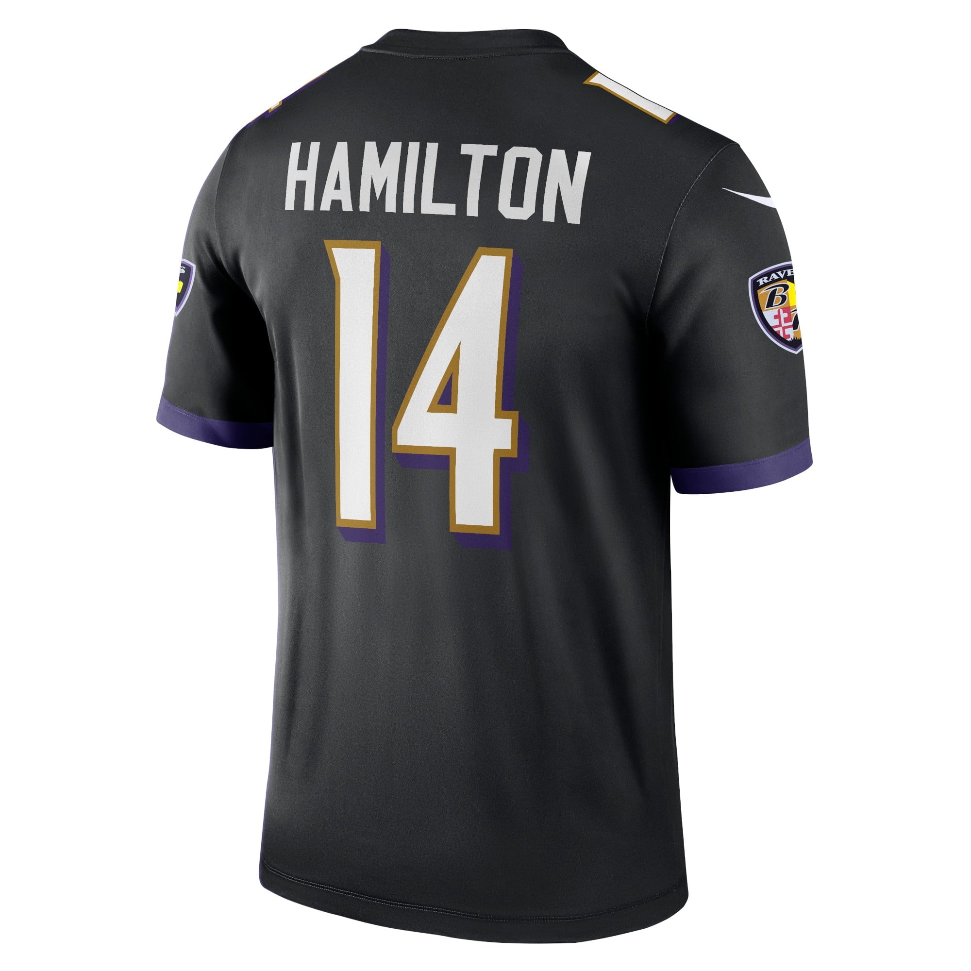 Men's Nike Kyle Hamilton Black Baltimore Ravens Legend Jersey