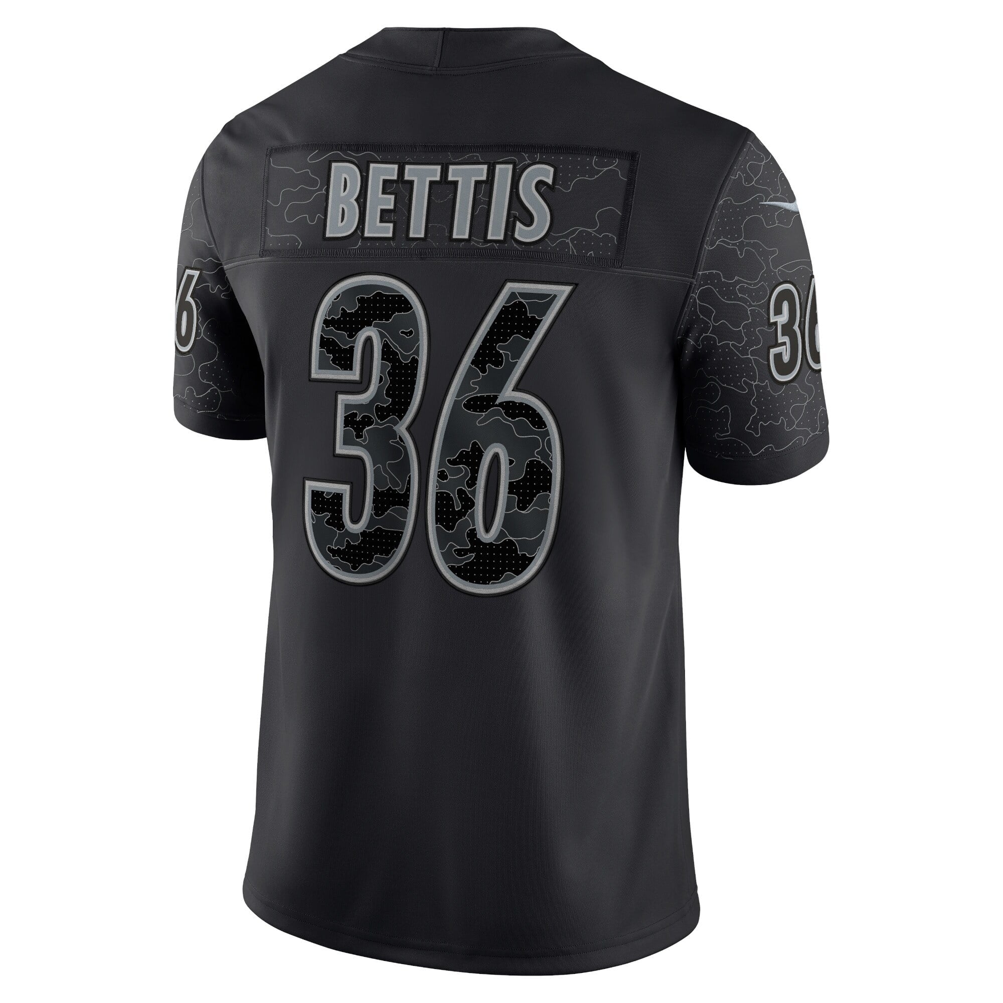 Men's Nike Jerome Bettis Black Pittsburgh Steelers Retired Player RFLCTV Limited Jersey
