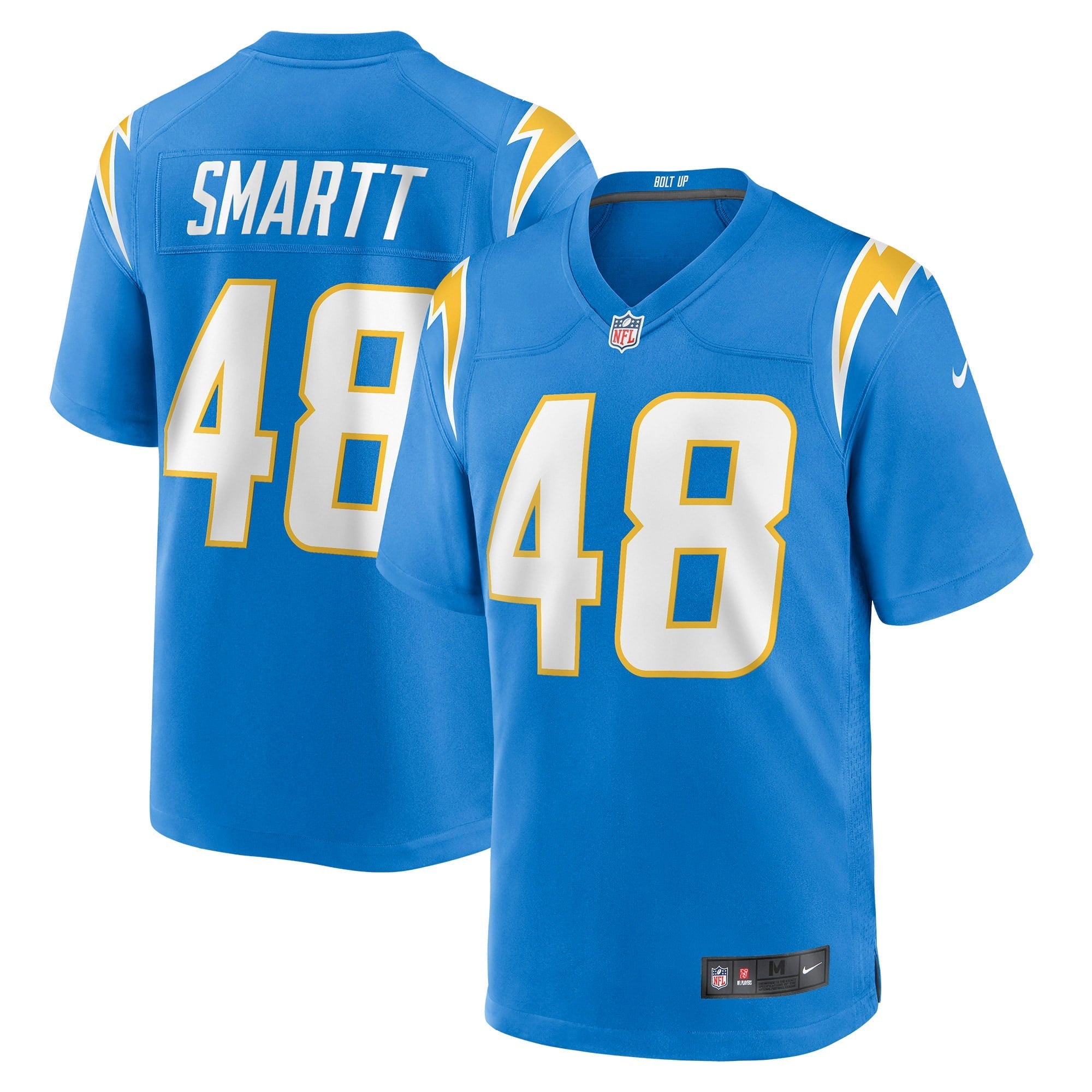 Men's Nike Stone Smartt Powder Blue Los Angeles Chargers Game Player Jersey