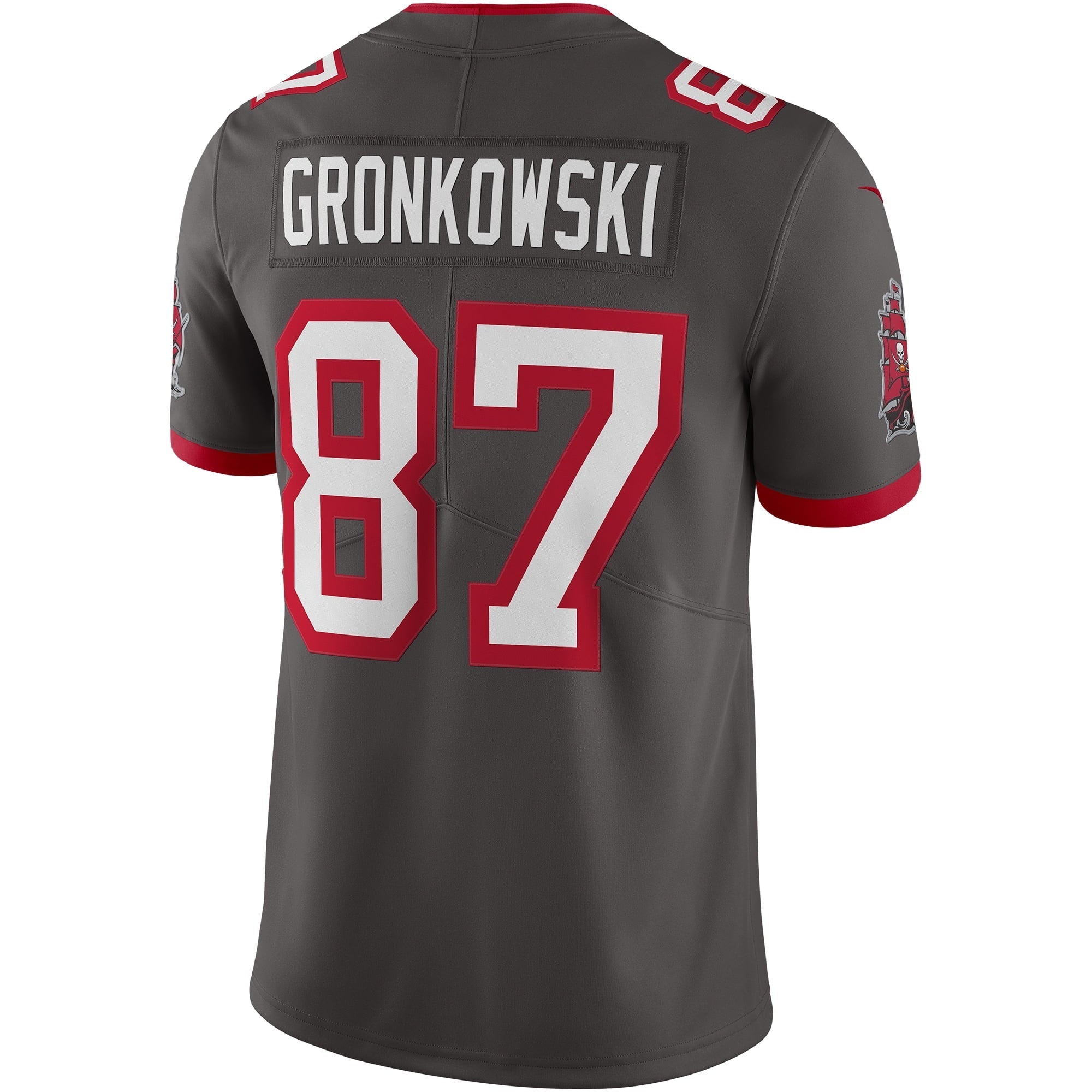Men's Nike Rob Gronkowski Pewter Tampa Bay Buccaneers Alternate Vapor Limited Jersey