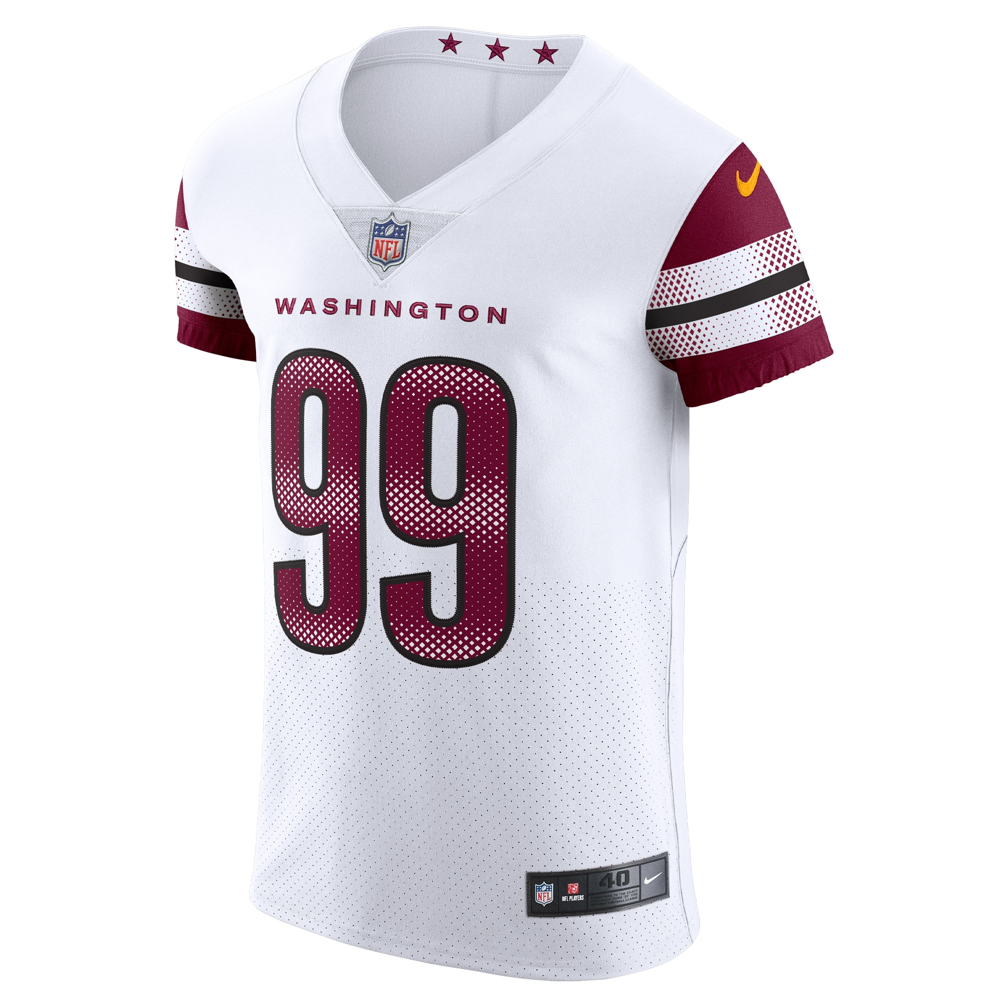 Chase Young Washington Commanders Nike Vapor Elite Jersey - White