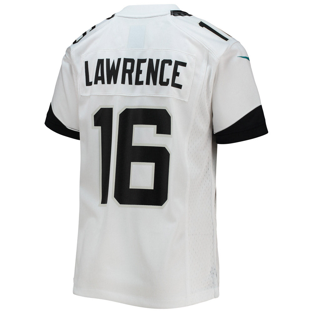 Youth Jacksonville Jaguars Trevor Lawrence Game Jersey White
