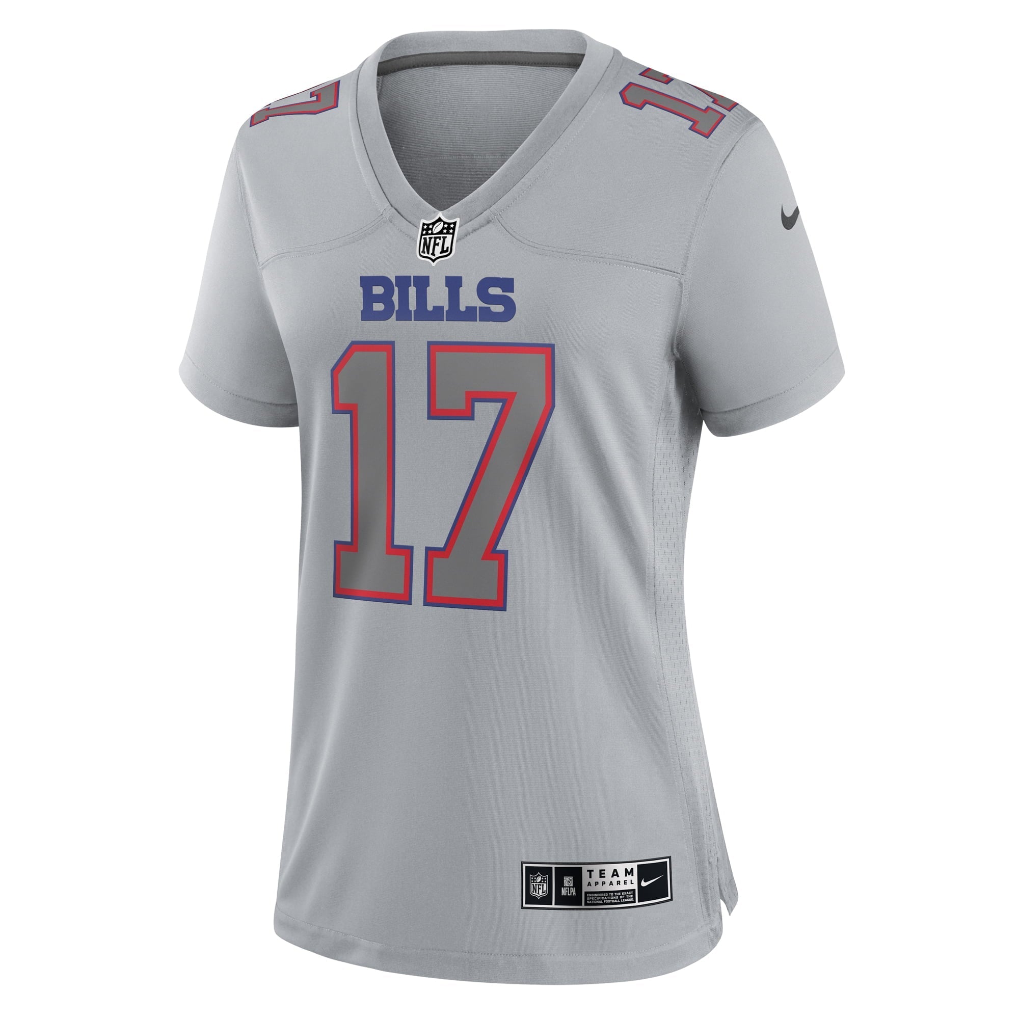Women's Nike Josh Allen Gray Buffalo Bills Atmosphere Fashion Game Jersey