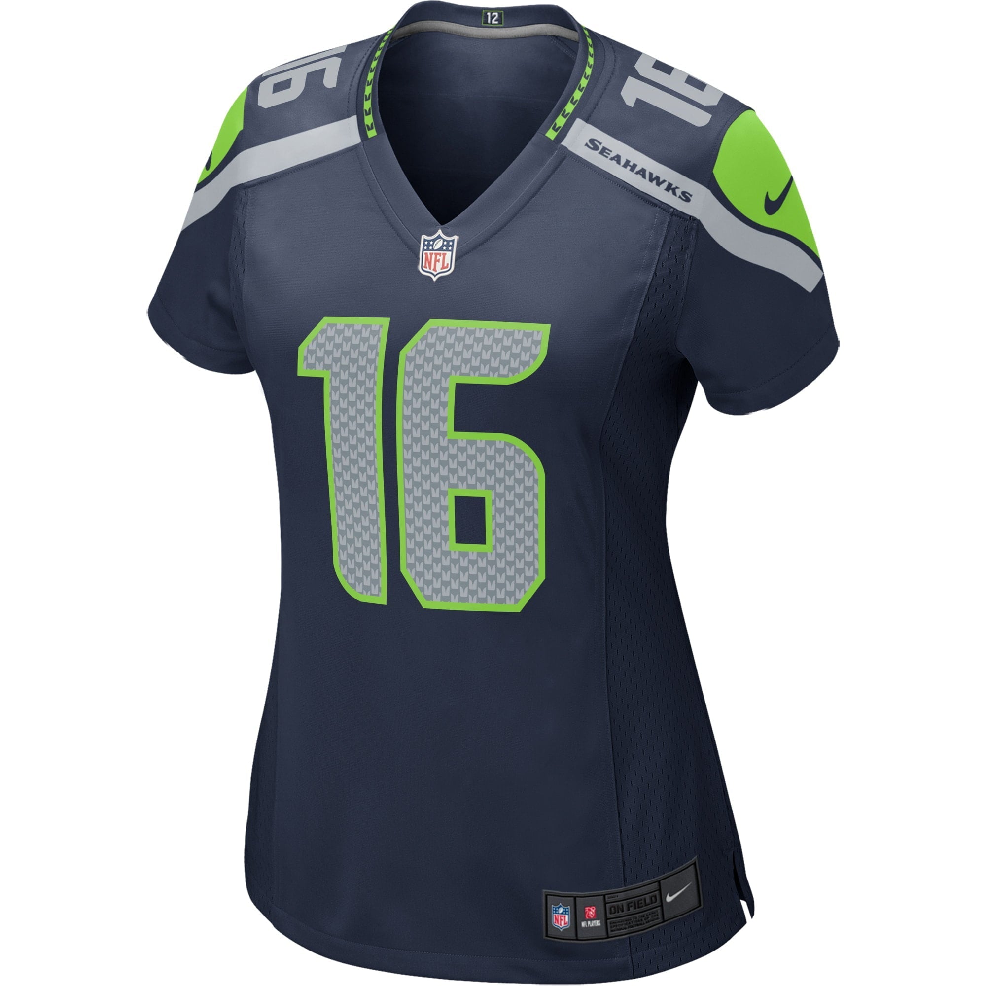 Women's Nike Tyler Lockett Navy Seattle Seahawks Game Jersey
