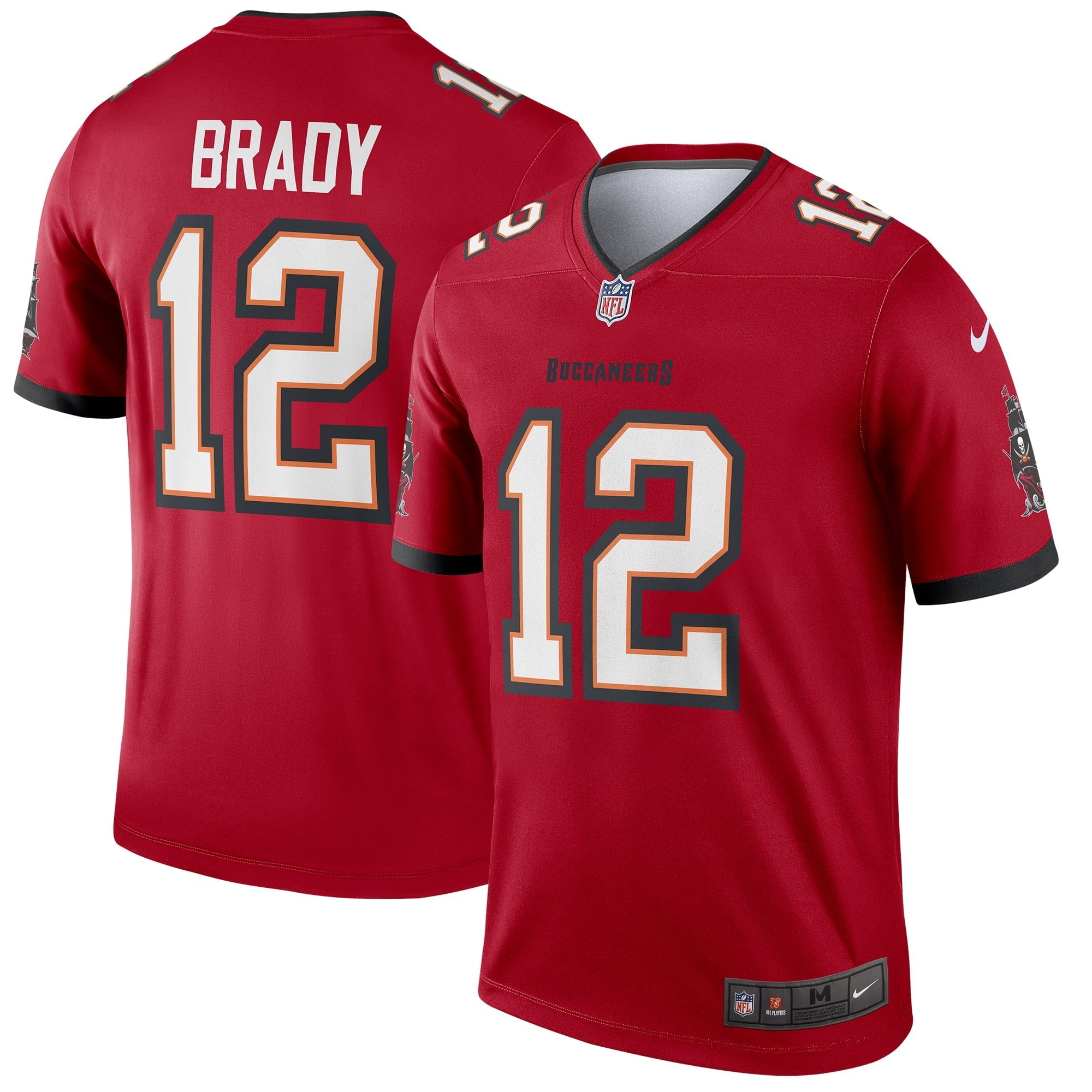 Men's Nike Tom Brady Red Tampa Bay Buccaneers Legend Jersey