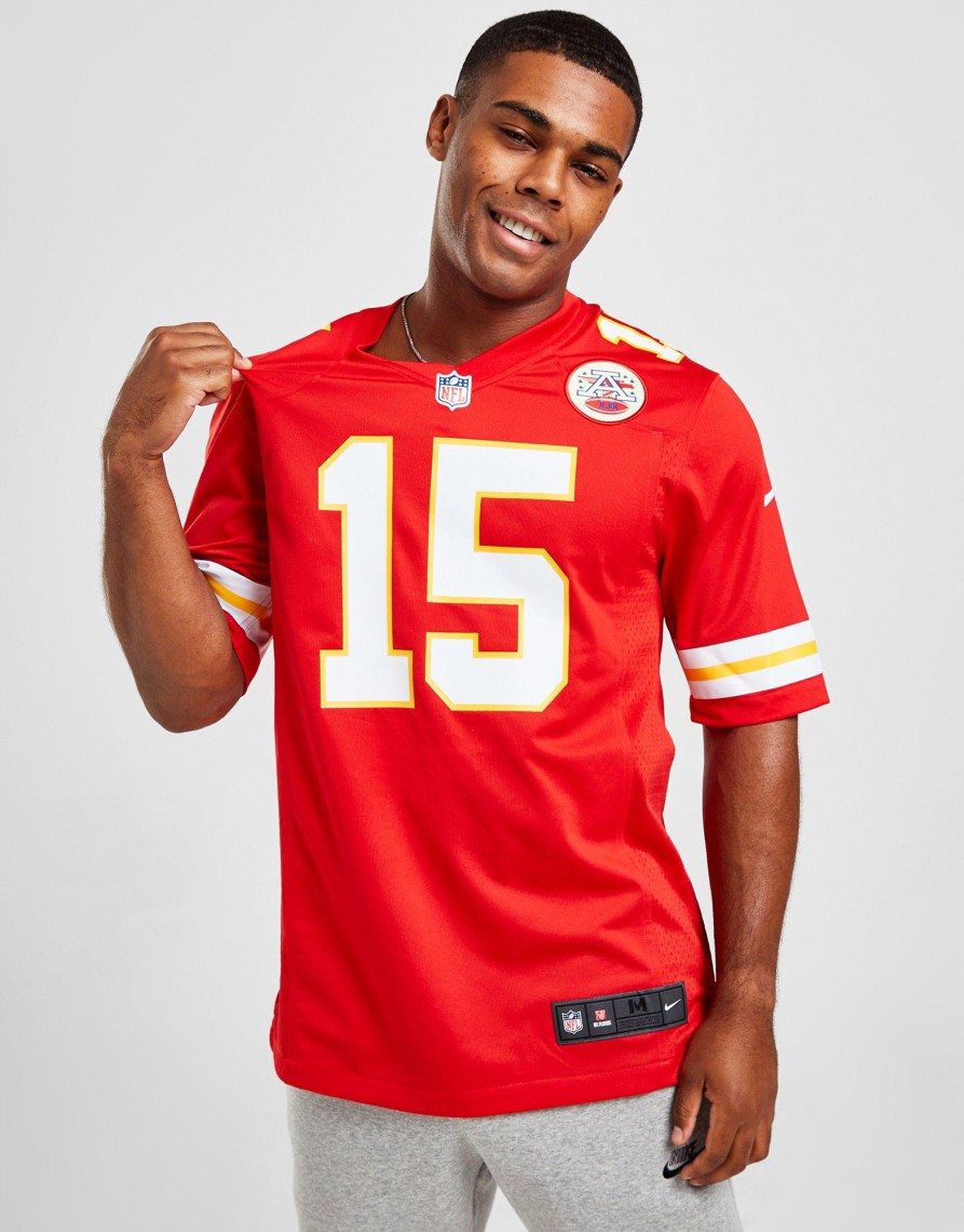 Sale Nike NFL Kansas City Chiefs Mahomes #15 Jersey Rød S