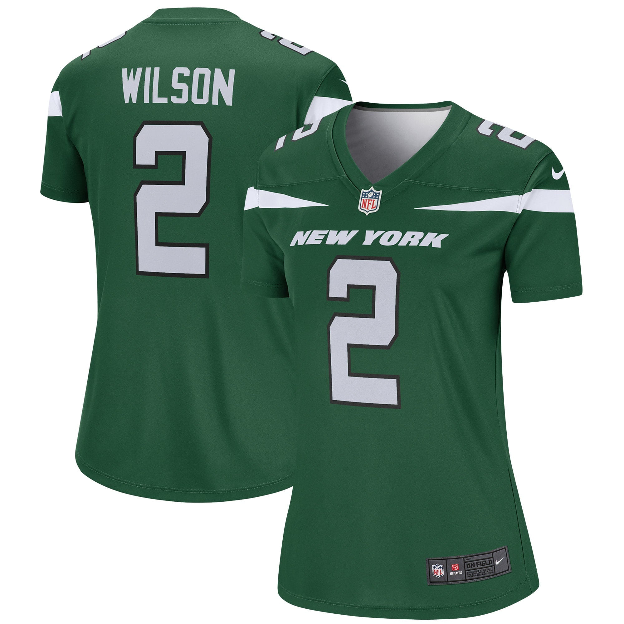 Women's Nike Zach Wilson Gotham Green New York Jets Legend Jersey
