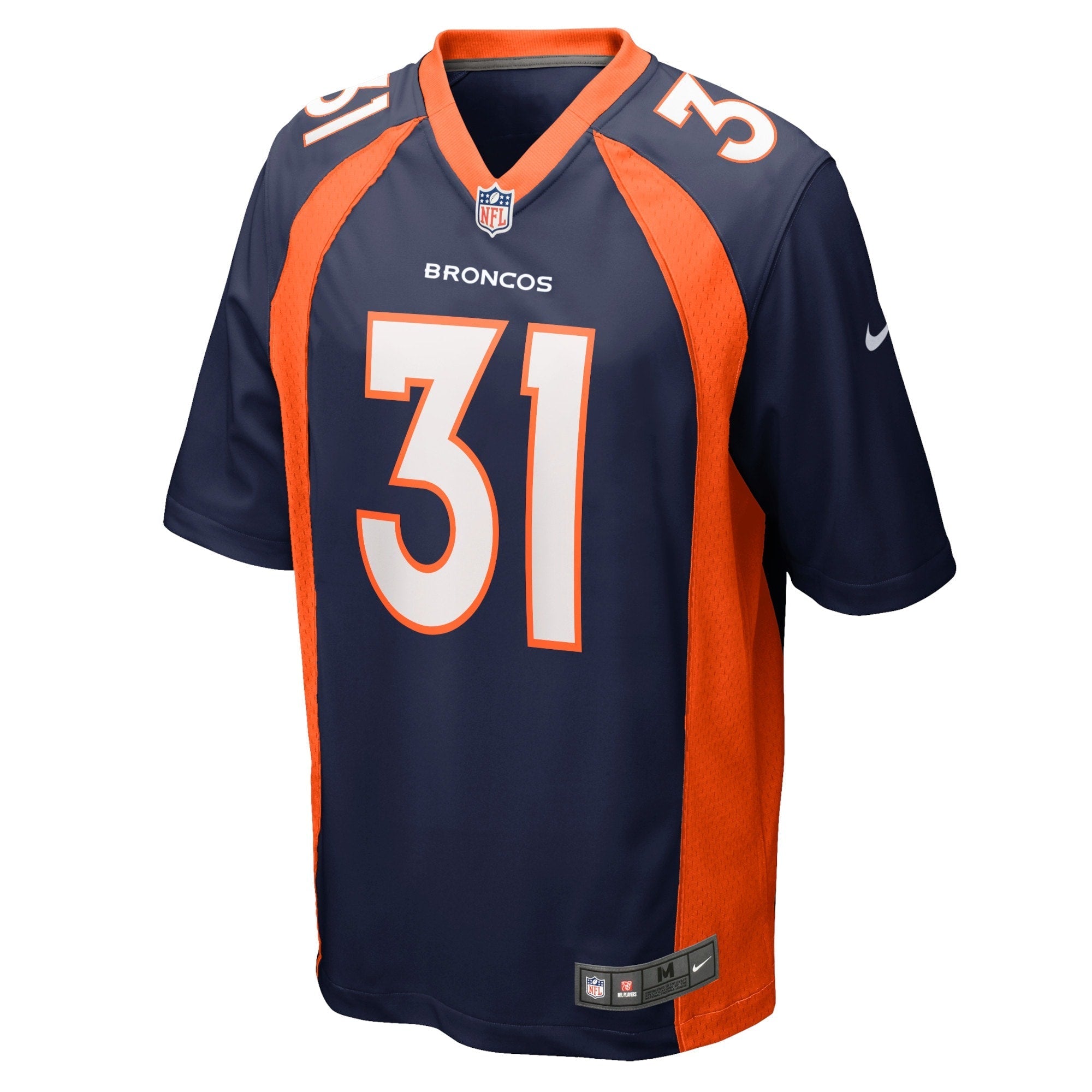 Men's Nike Justin Simmons Navy Denver Broncos Game Jersey