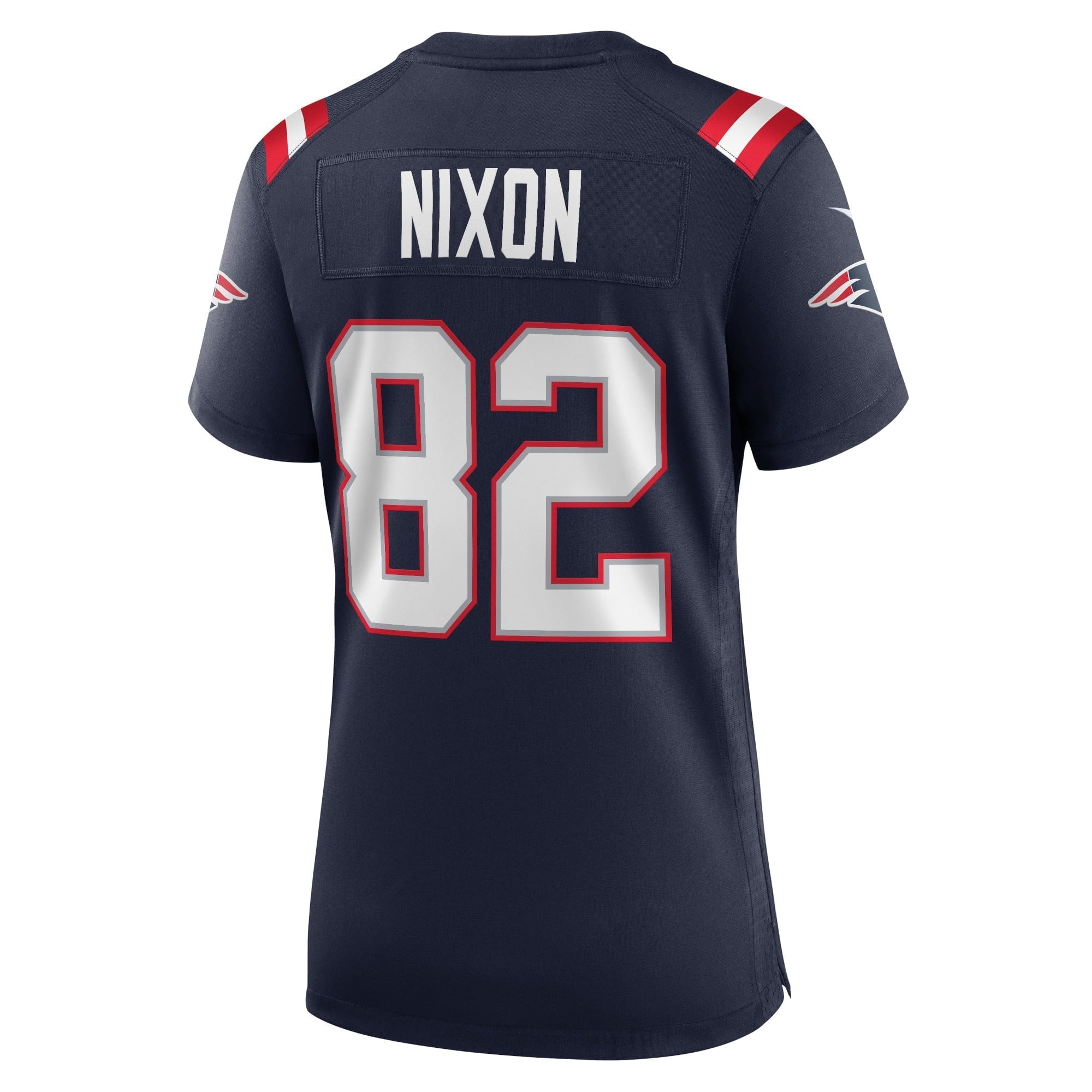 Women's Nike Tre Nixon Navy New England Patriots Player Game Jersey