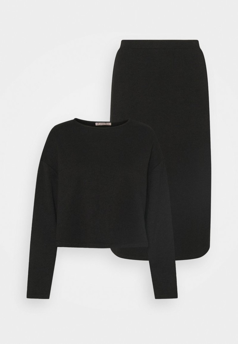 Discount Anna Field SET – Jersey De Punto – Black, Mujer L