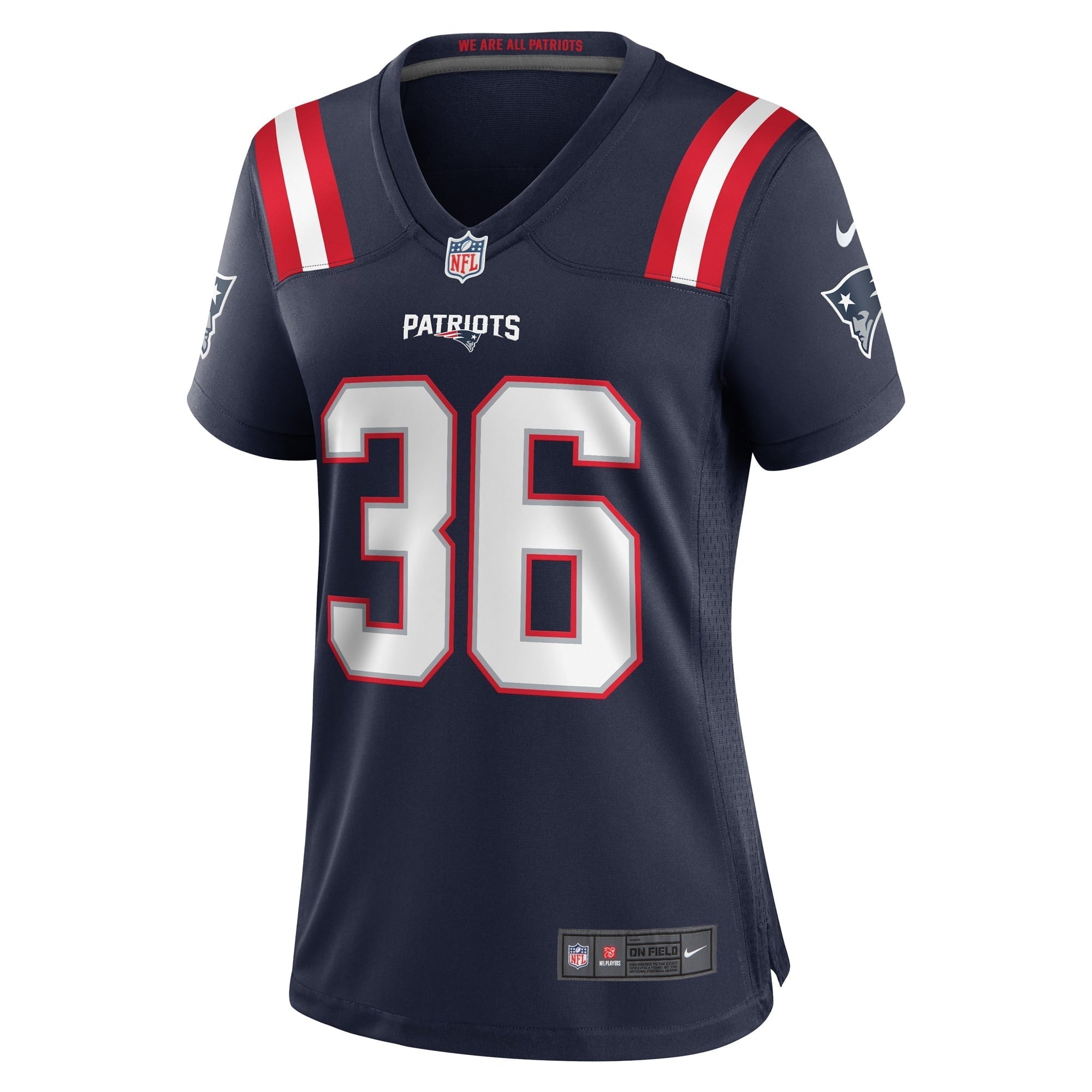 Women's Nike Kevin Harris Navy New England Patriots Game Player Jersey