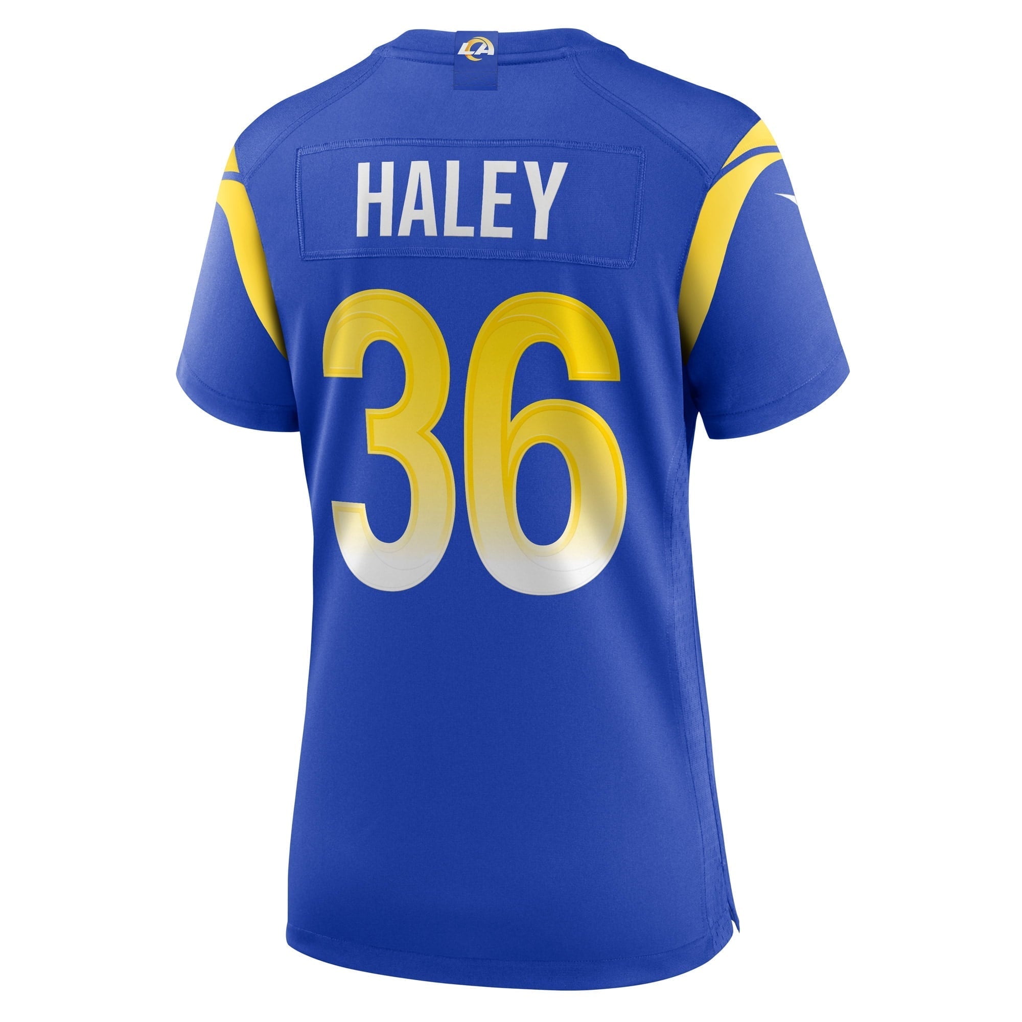 Women's Nike Grant Haley Royal Los Angeles Rams Game Player Jersey