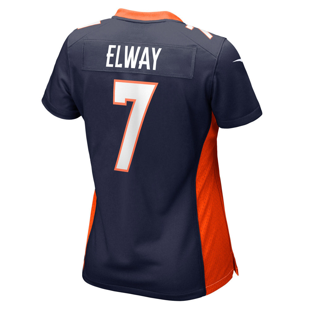 Women's Denver Broncos John Elway Retired Player Jersey Navy