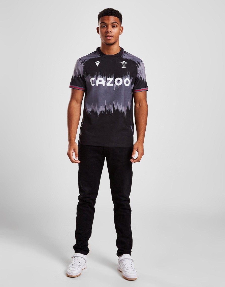 Sale Macron Wales Rugby 2022/23 Training Jersey Sort M