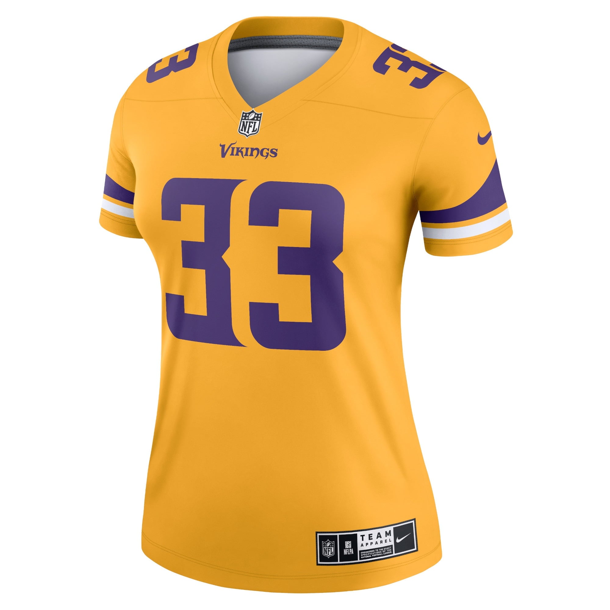 Women's Nike Dalvin Cook Gold Minnesota Vikings Inverted Legend Jersey