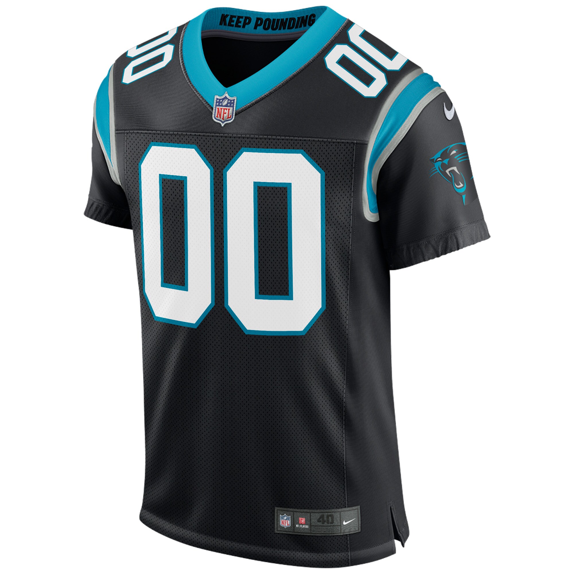 Carolina Panthers Nike Classic Custom Elite Jersey - Black