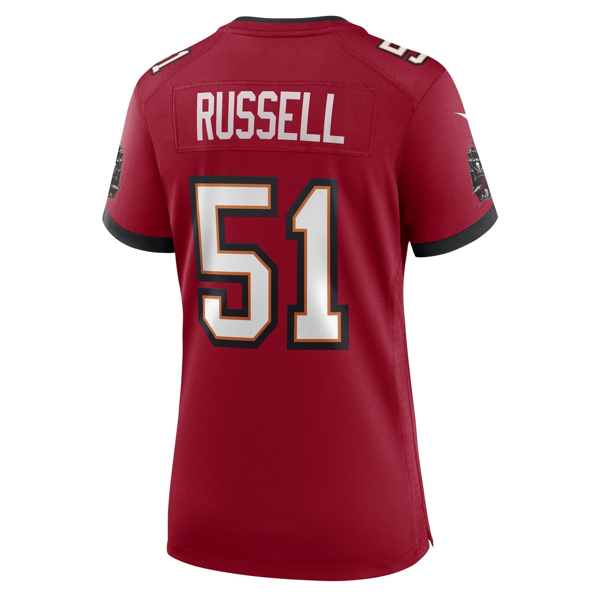 Women's Nike J.J. Russell Athletic Red Tampa Bay Buccaneers Game Player Jersey