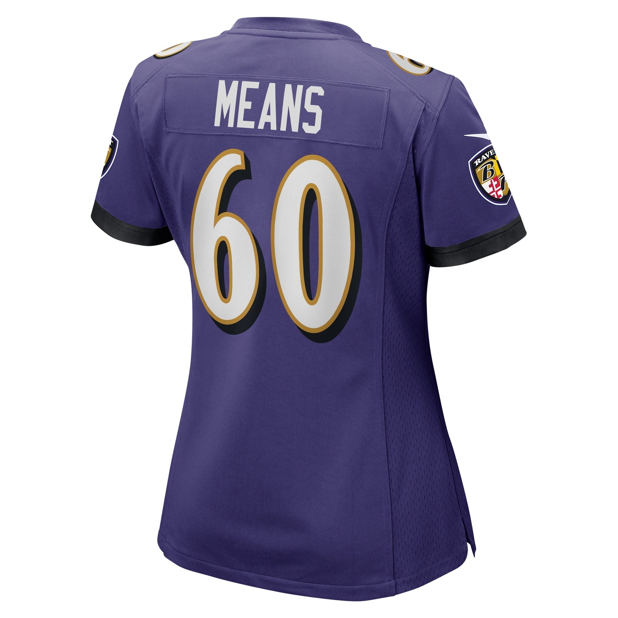 Women's Nike Steven Means Purple Baltimore Ravens Game Player Jersey