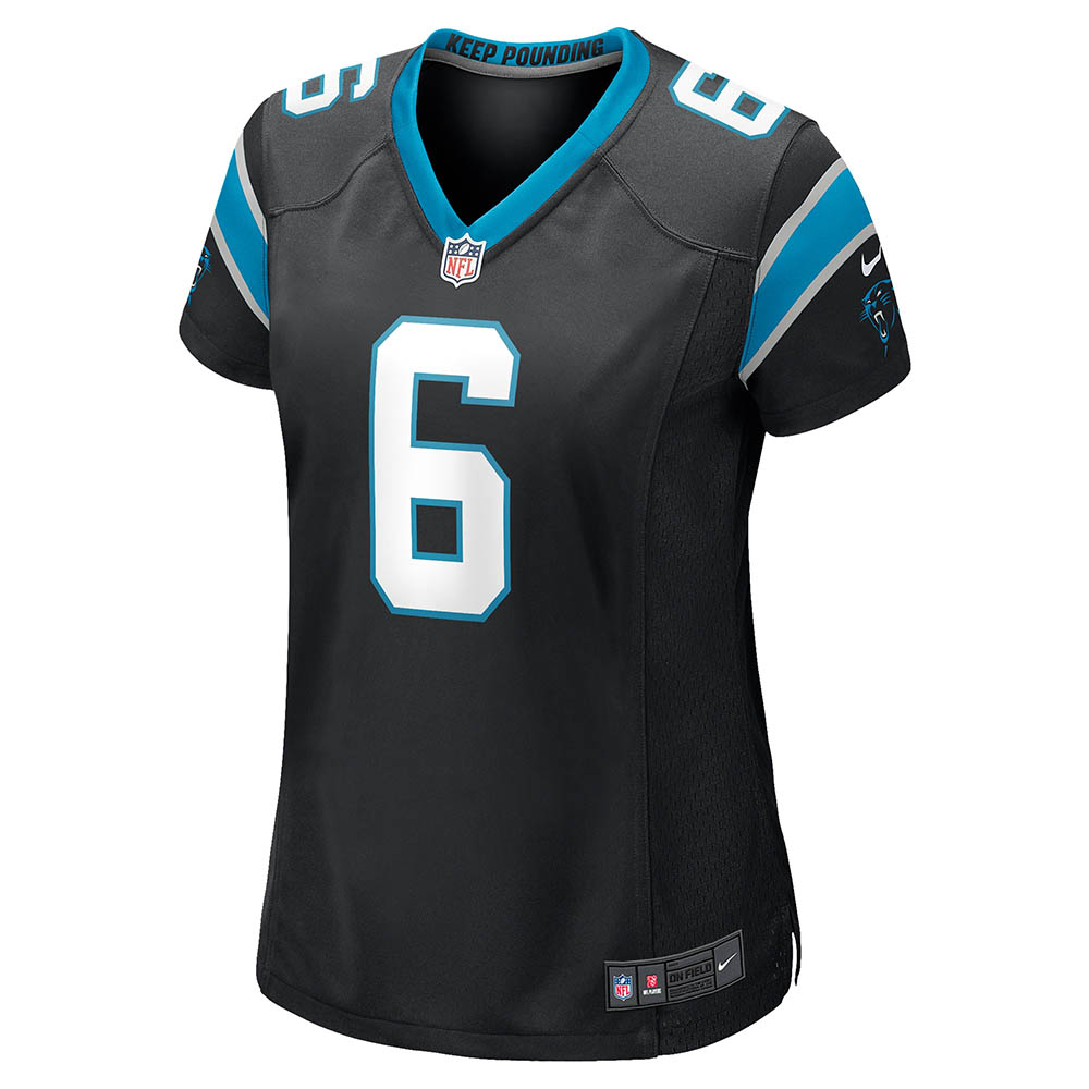 Women's Carolina Panthers Baker Mayfield Home Player Game Jersey Black