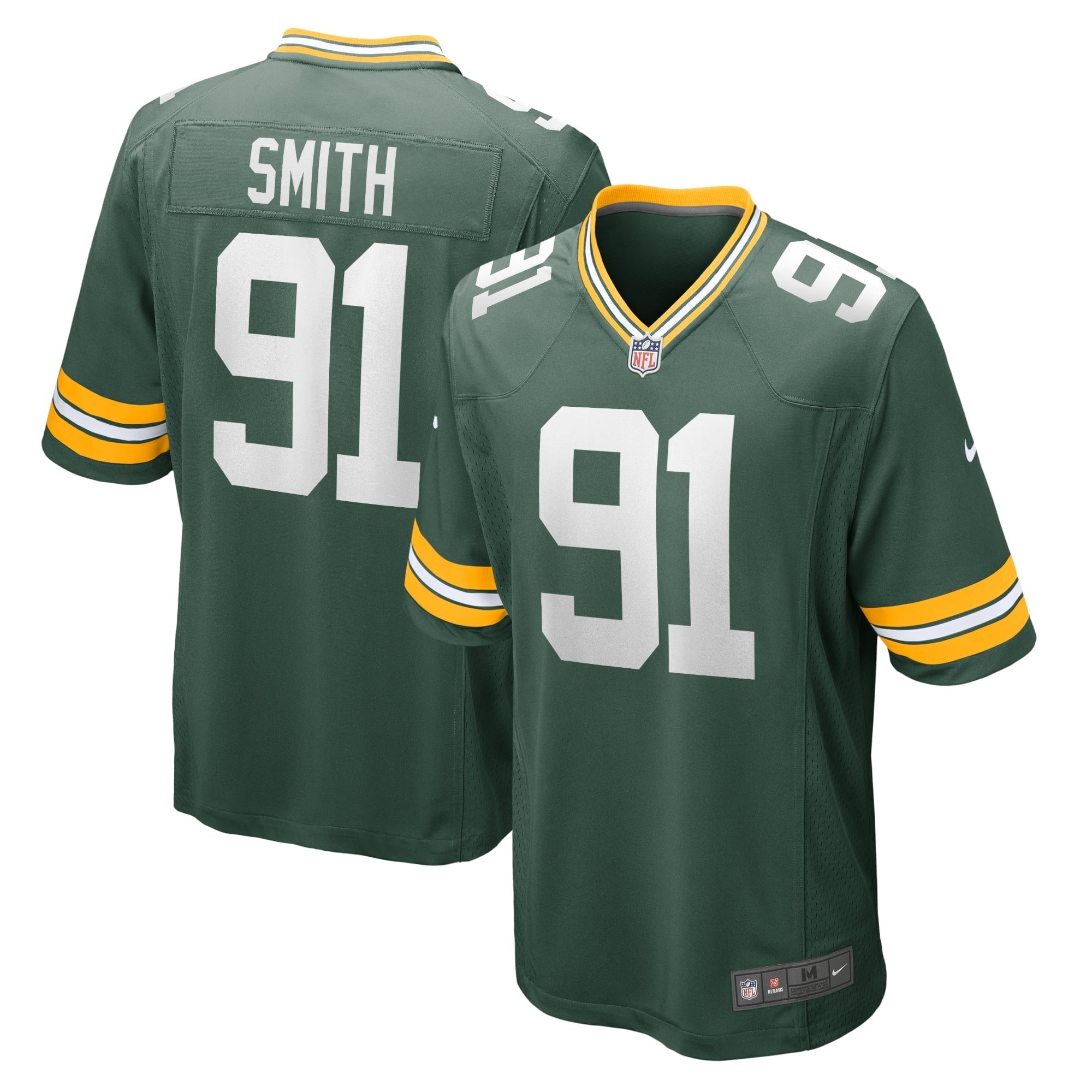 Men's Nike Preston Smith Green Green Bay Packers Game Team Jersey